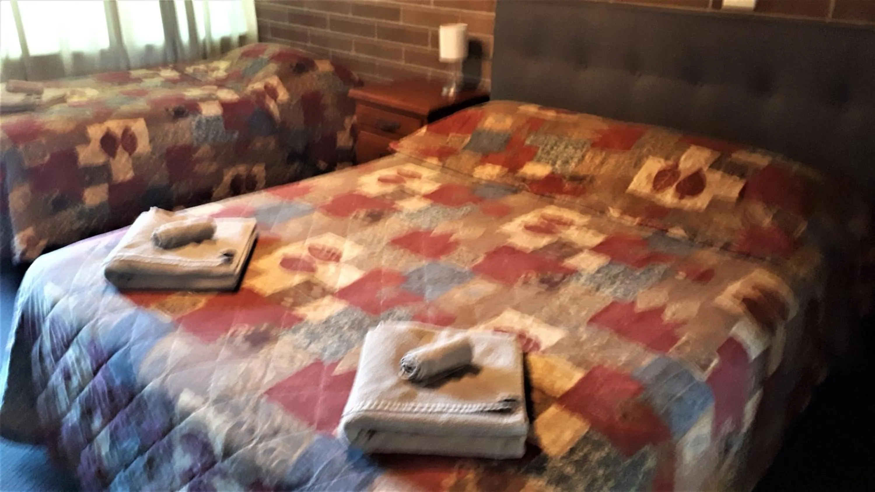 Bed in Bordertown Motel