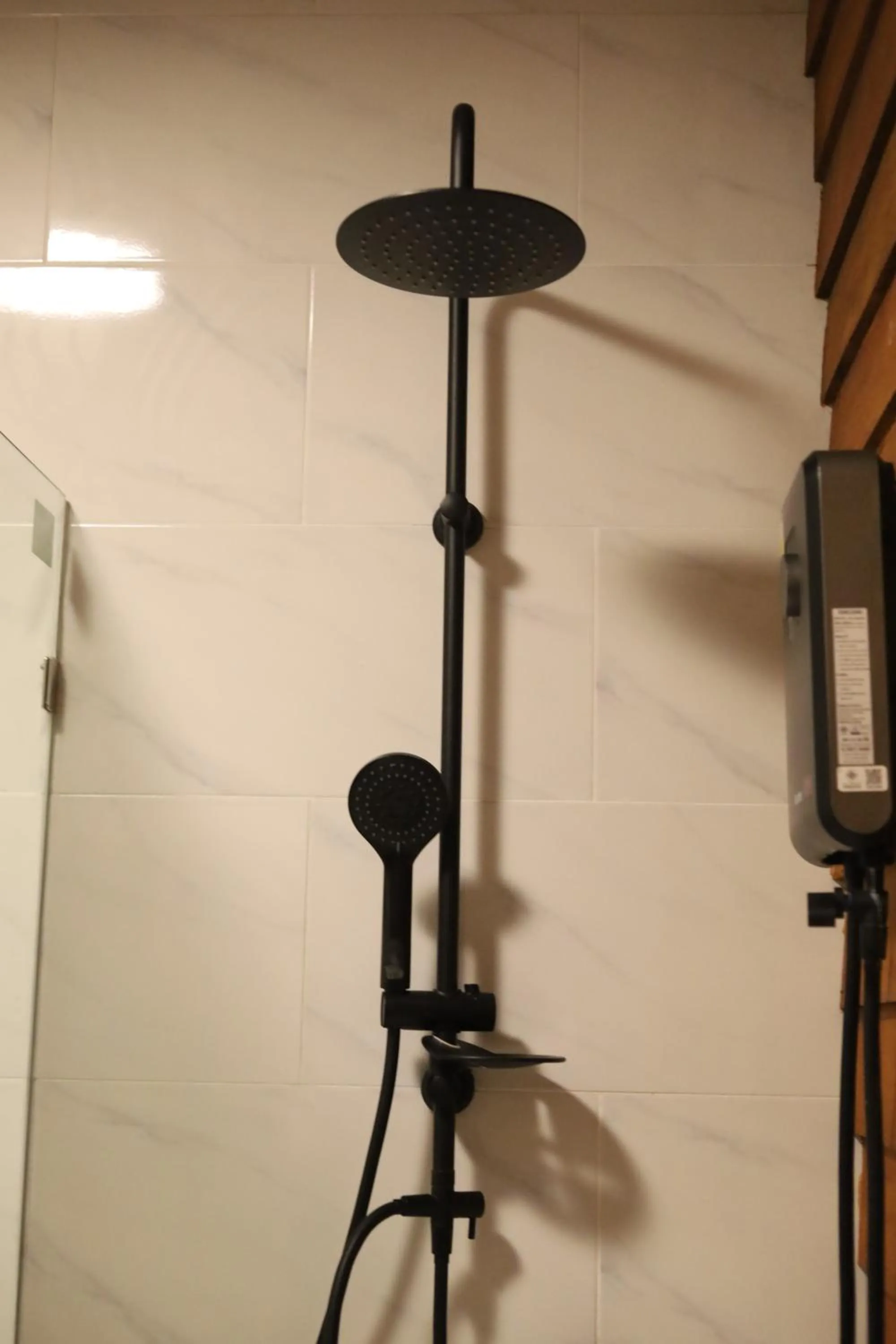 Shower in Shanti Boutique Hotel