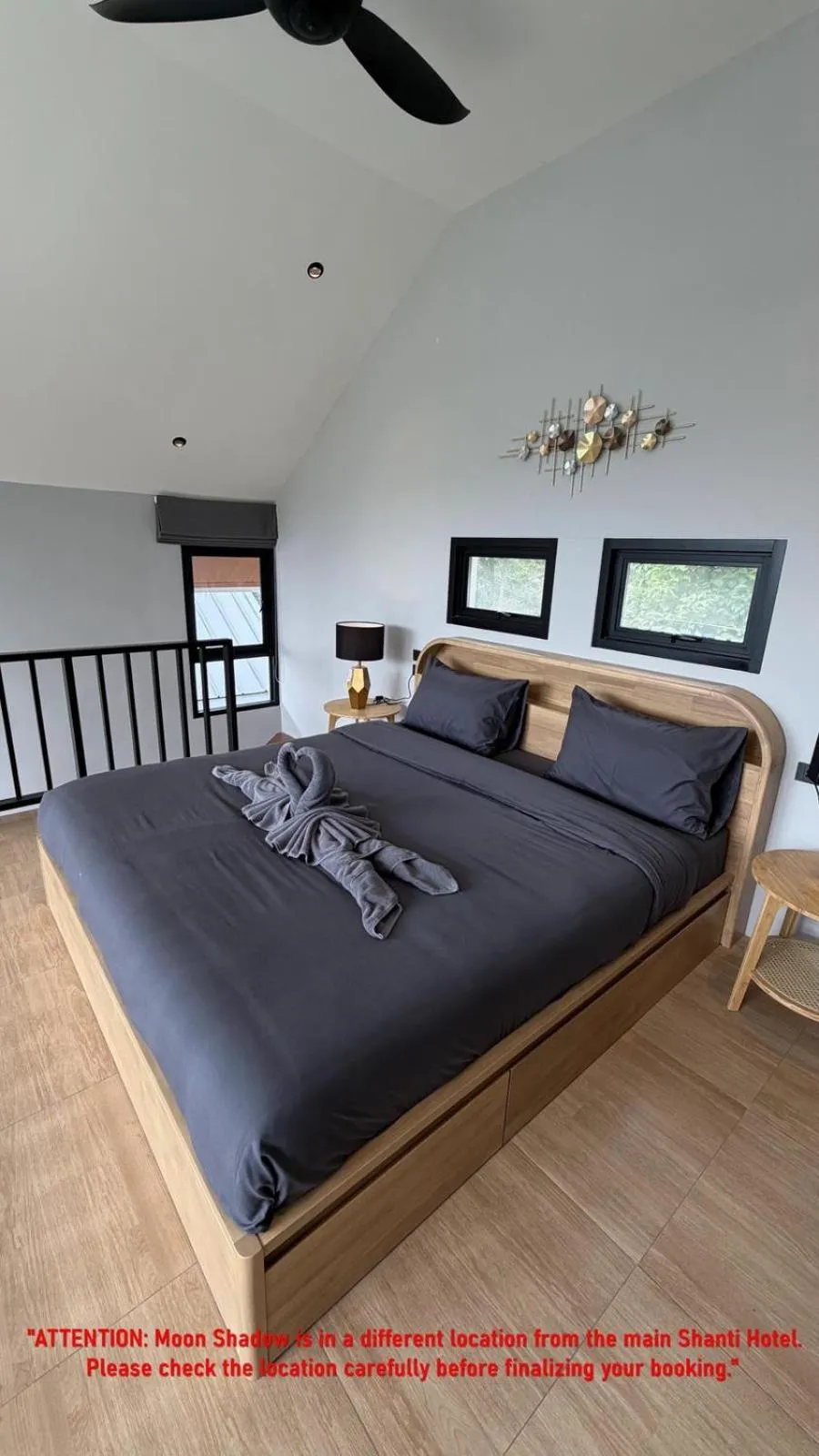 Bed in Shanti Boutique Hotel