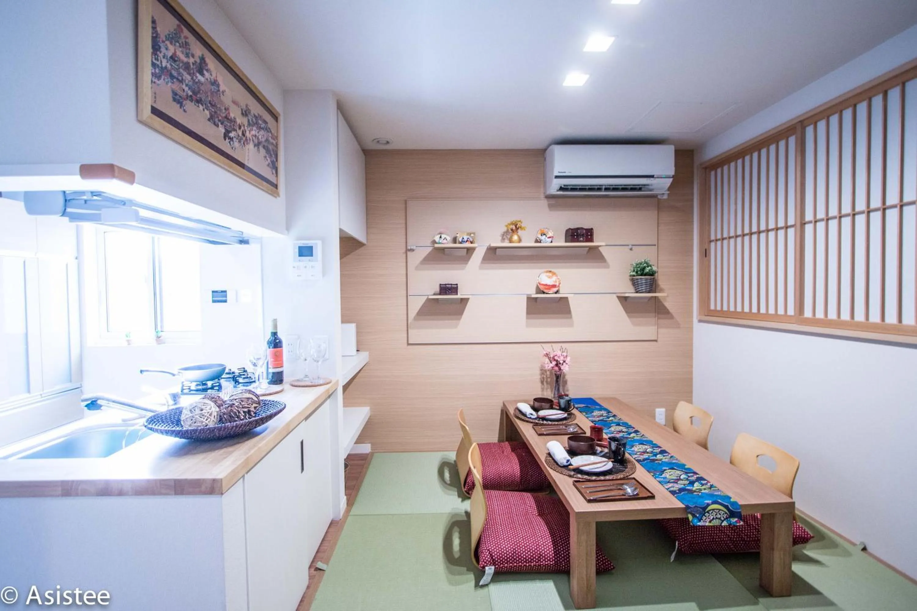 Living room, Kitchen/Kitchenette in Modern Machiya-Babacho