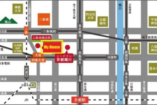 Floor Plan in Modern Machiya-Babacho