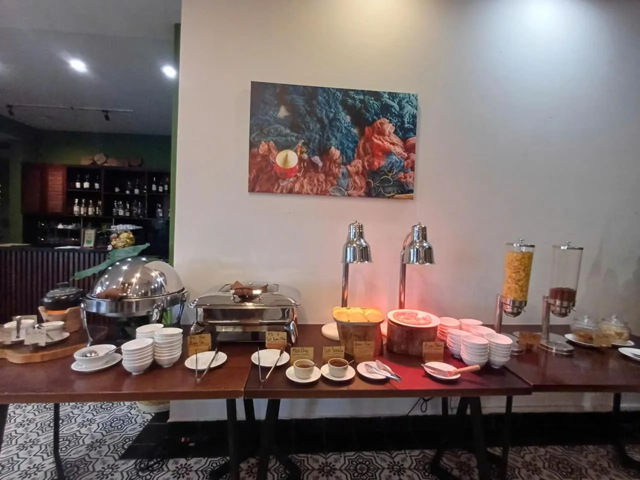 Buffet breakfast in Tom Hill Boutique Resort & Spa - Sea View