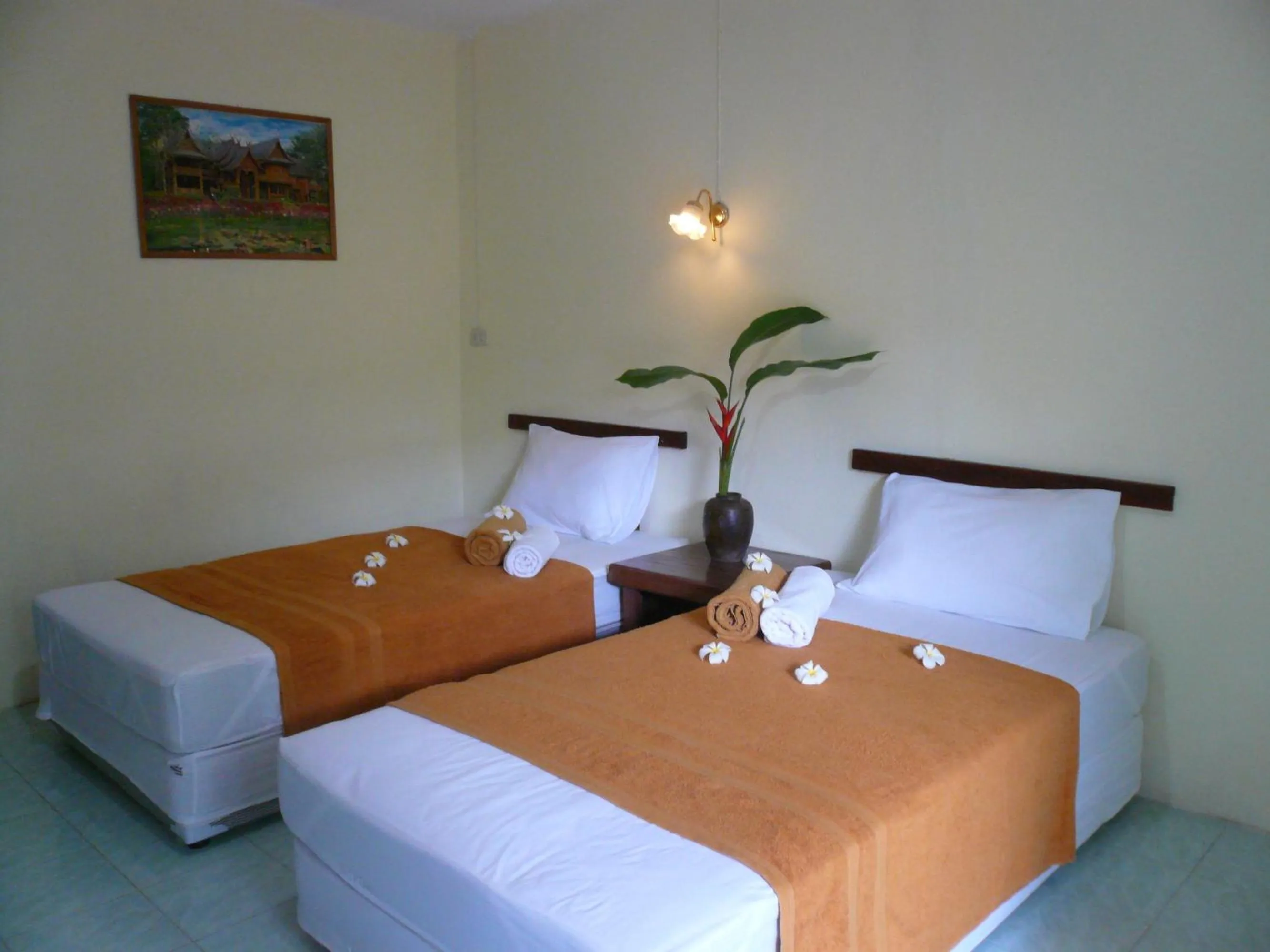 Bed in Baan Lamai Resort
