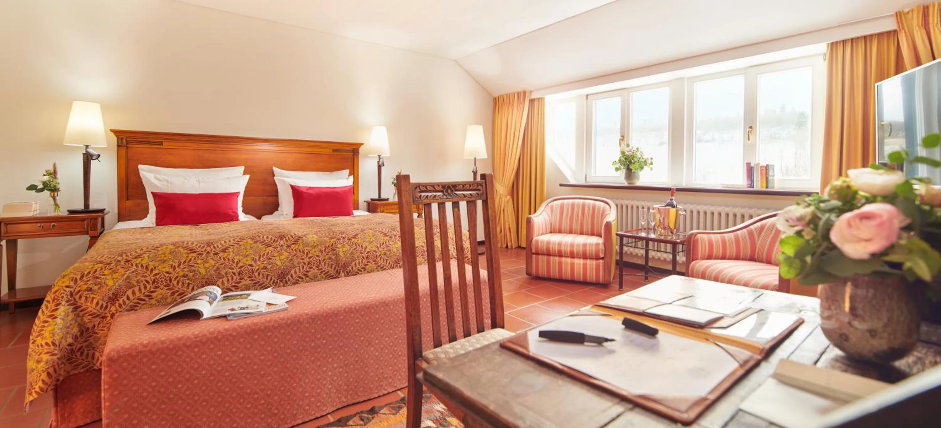 Bed in Hotel Hohenhaus