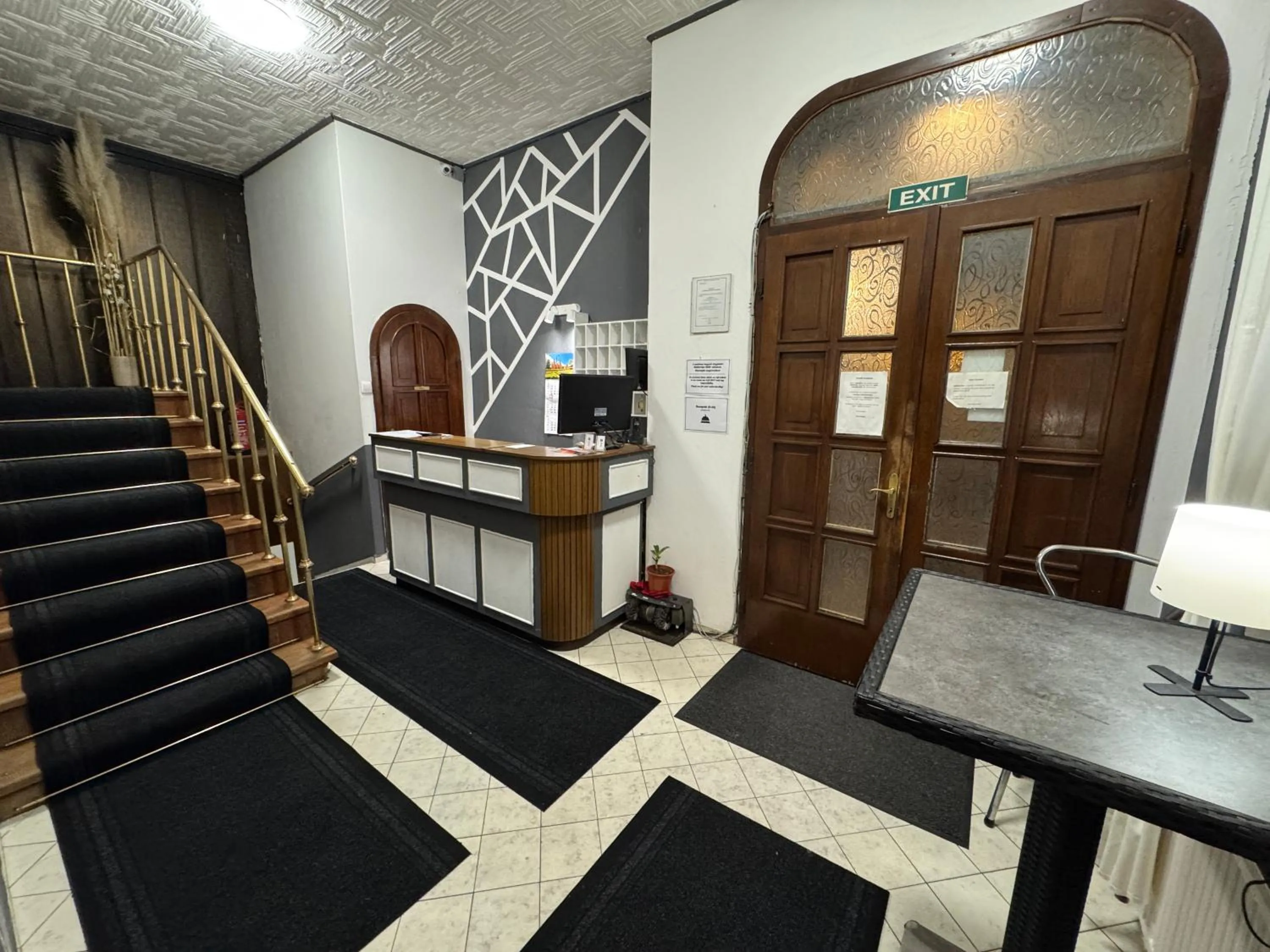 Lobby or reception in Palota Hostel