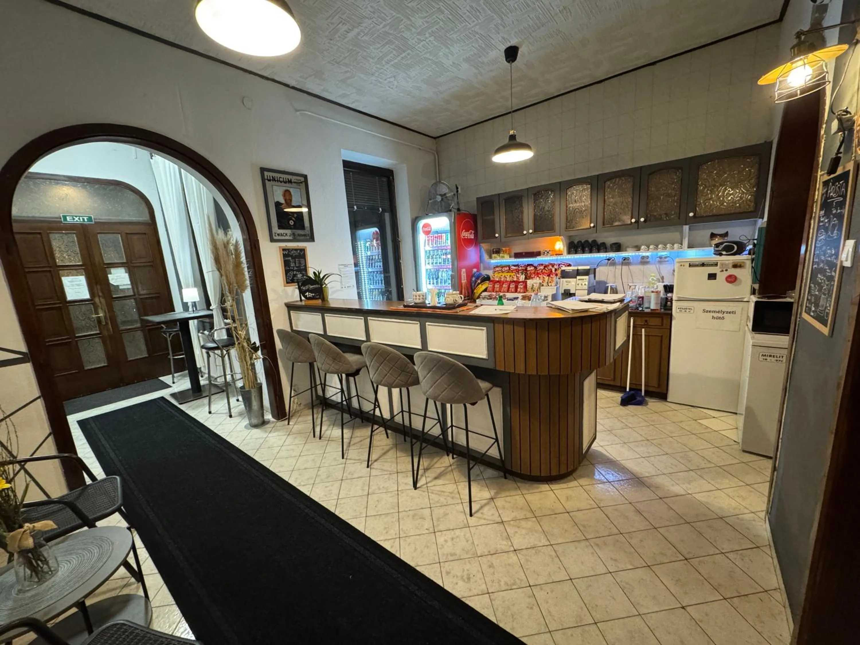 Lobby or reception in Palota Hostel