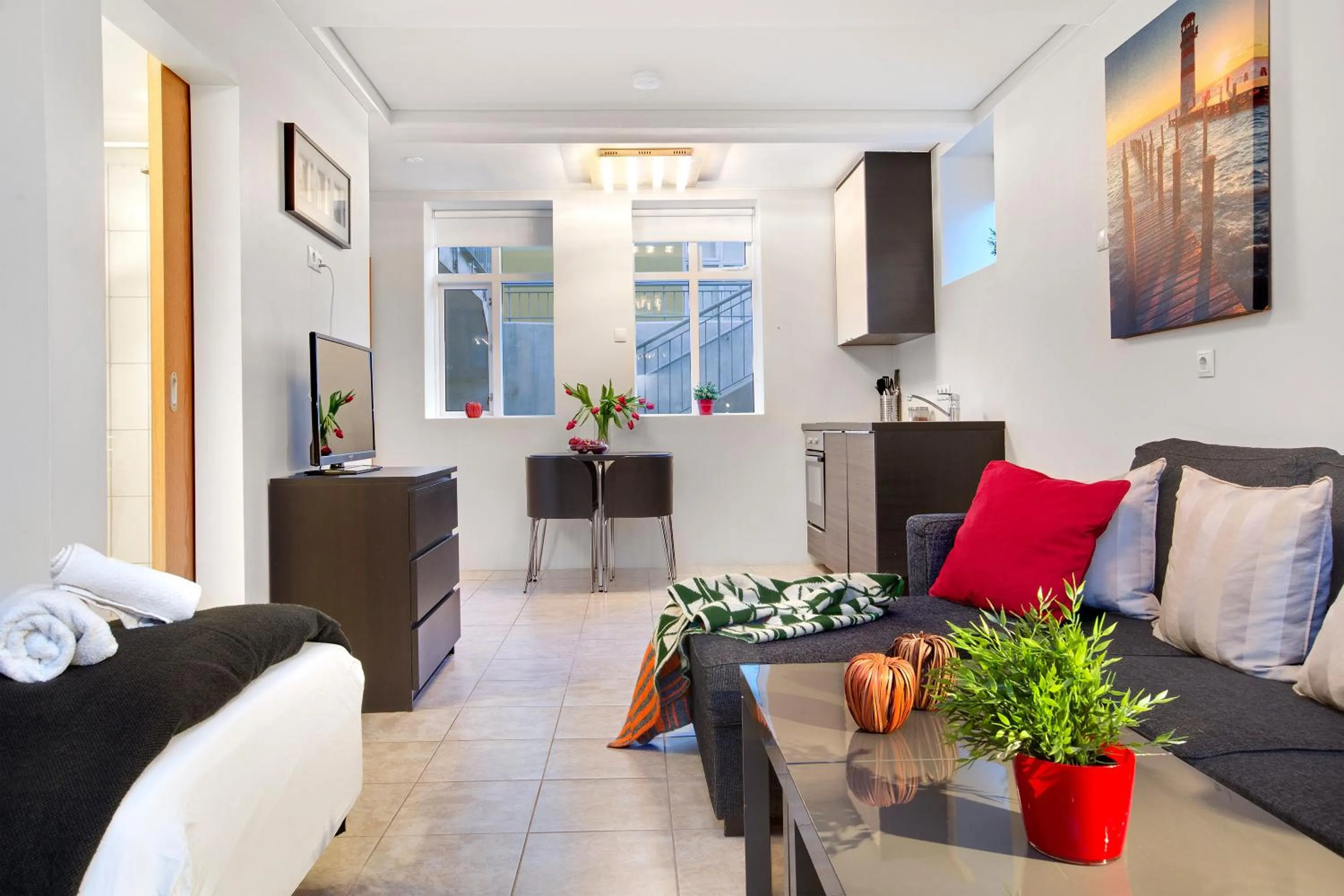 Kitchen or kitchenette in Alfred's Apartments