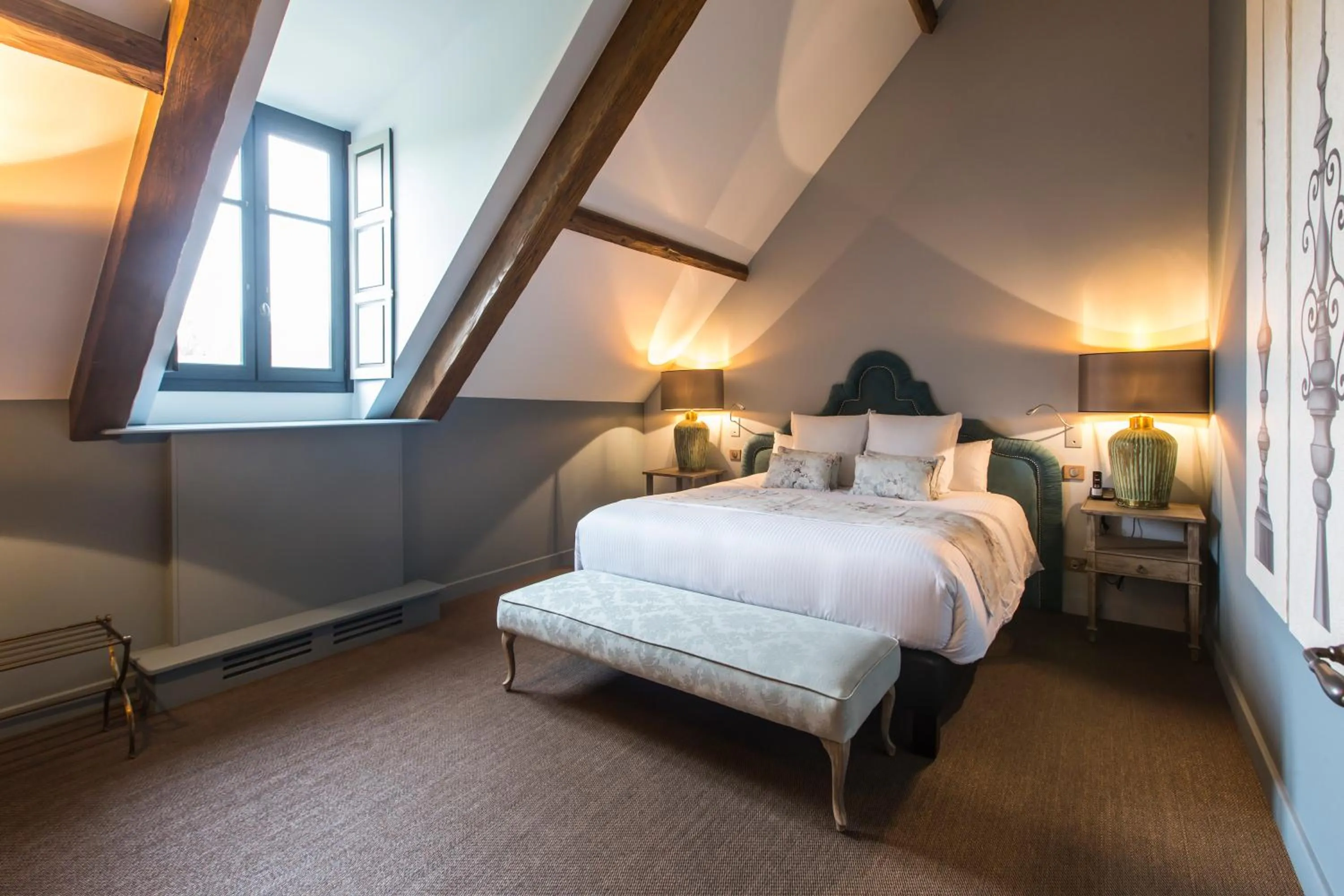 Bedroom, Bed in Domaine de Rymska & Spa - Relais & Châteaux