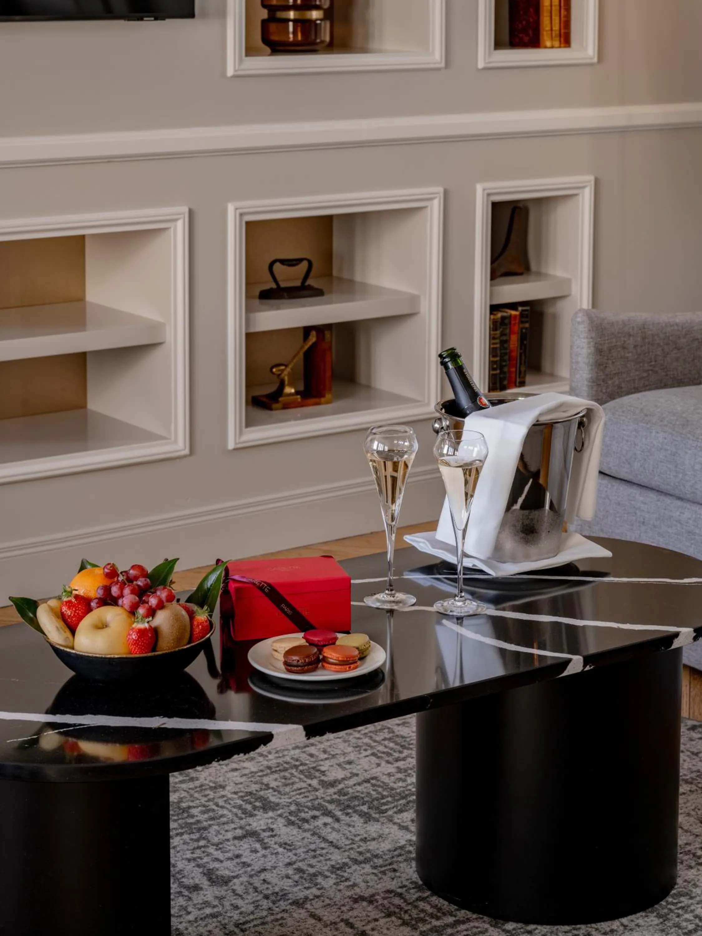 Living room in La Clef Tour Eiffel Paris by The Crest Collection