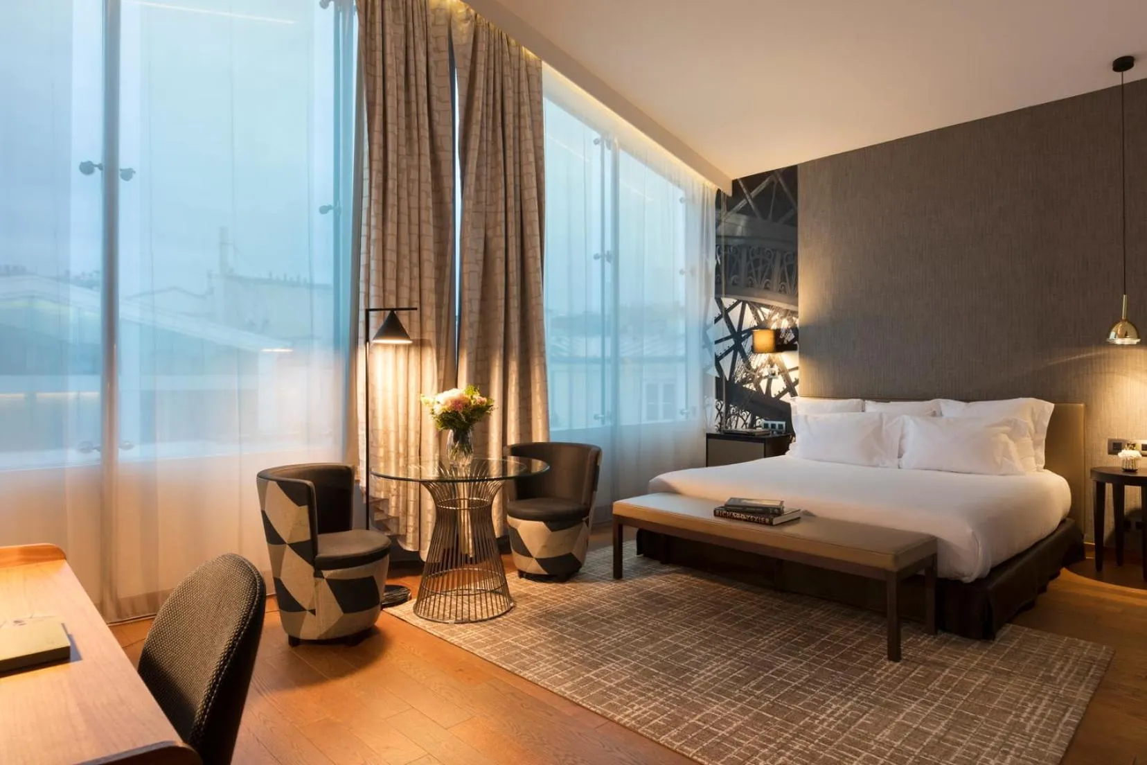 Bed in La Clef Tour Eiffel Paris by The Crest Collection