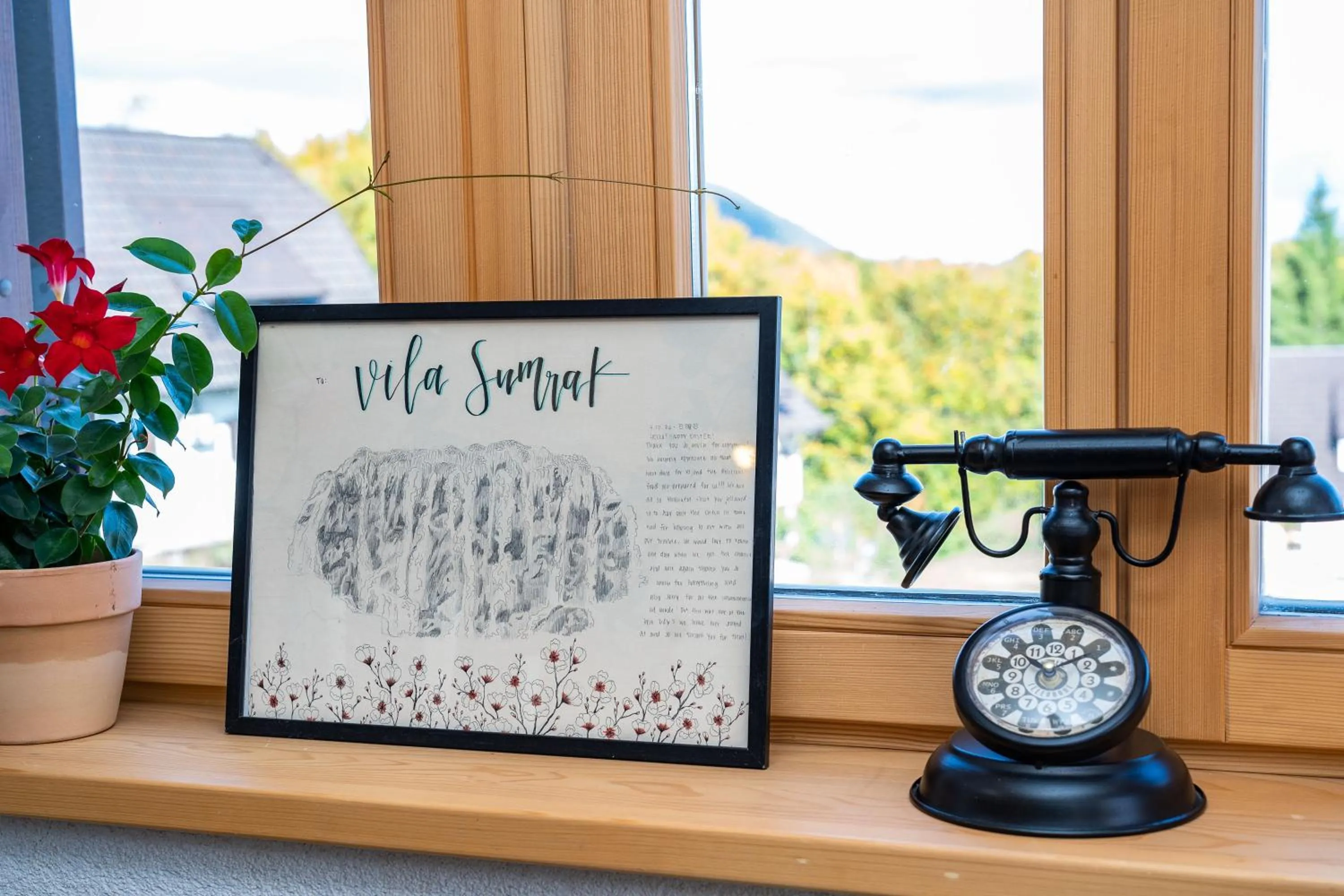 Decorative detail in B&B Villa Sumrak Plitvica Rooms