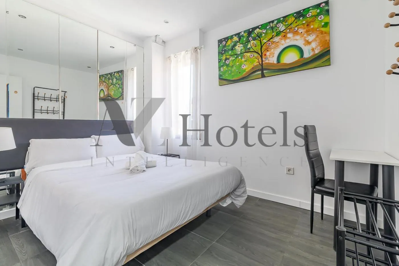 Decorative detail, Bed in AYZ Ulises - Auto check-in property