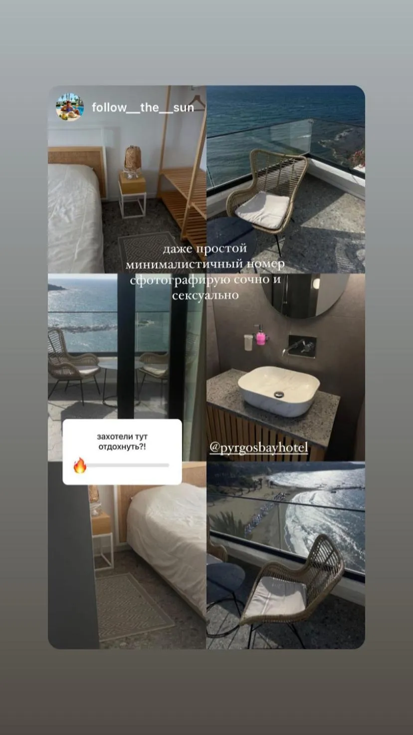 Bedroom in E.J. Pyrgos Bay Hotel