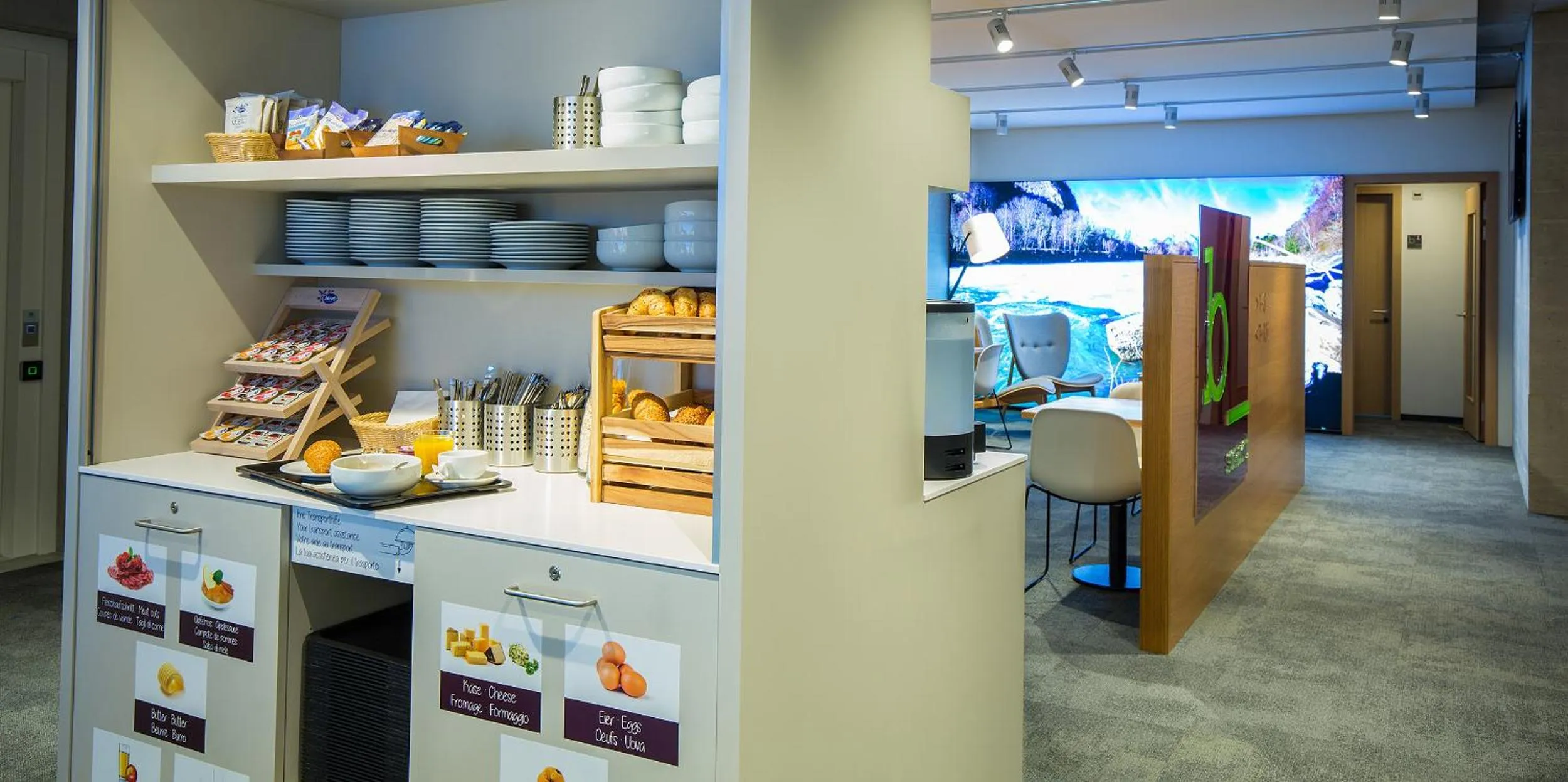 Continental breakfast in b_smart motel Landquart