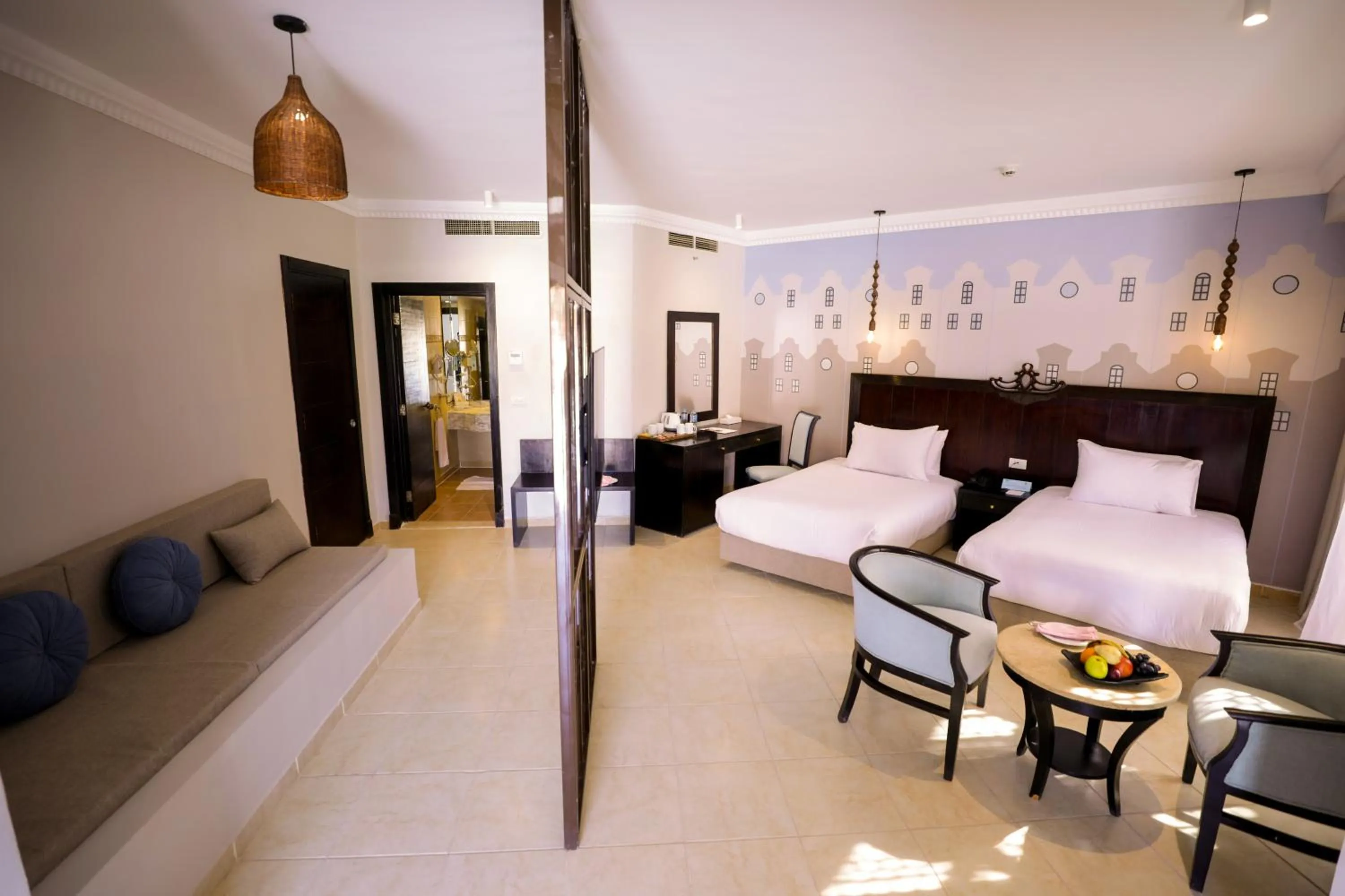 Bedroom, Bed in Calimera Blend Paradise
