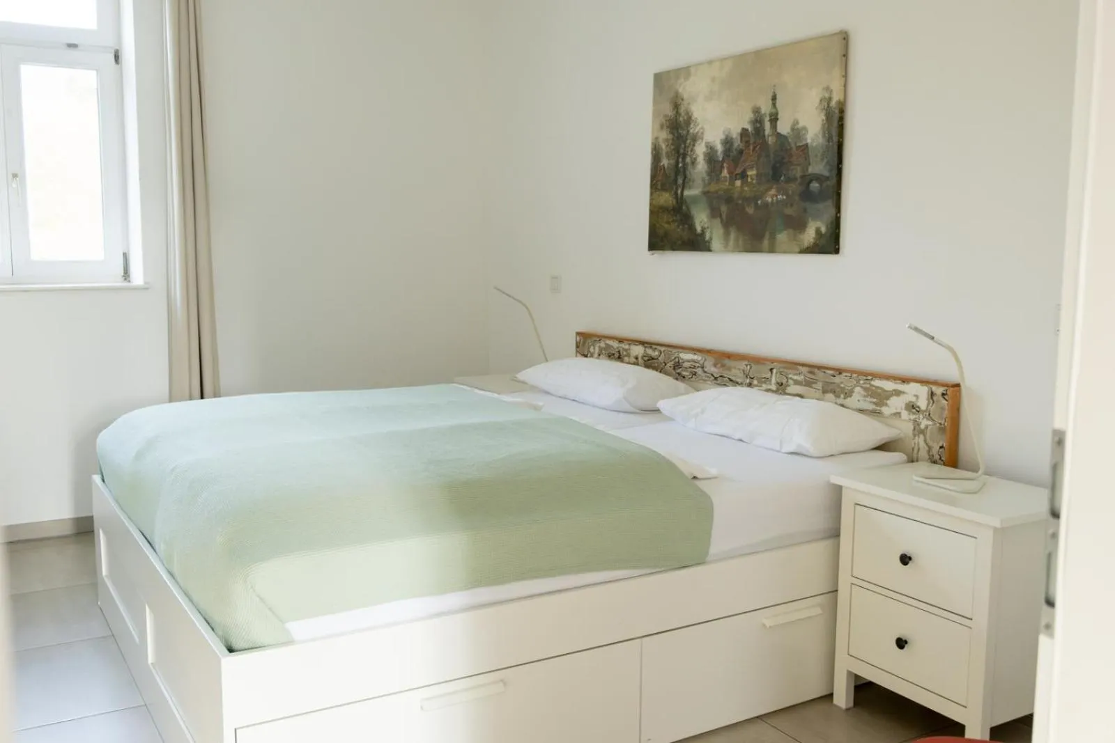 Bed in Ferienwohnung Hof Armada