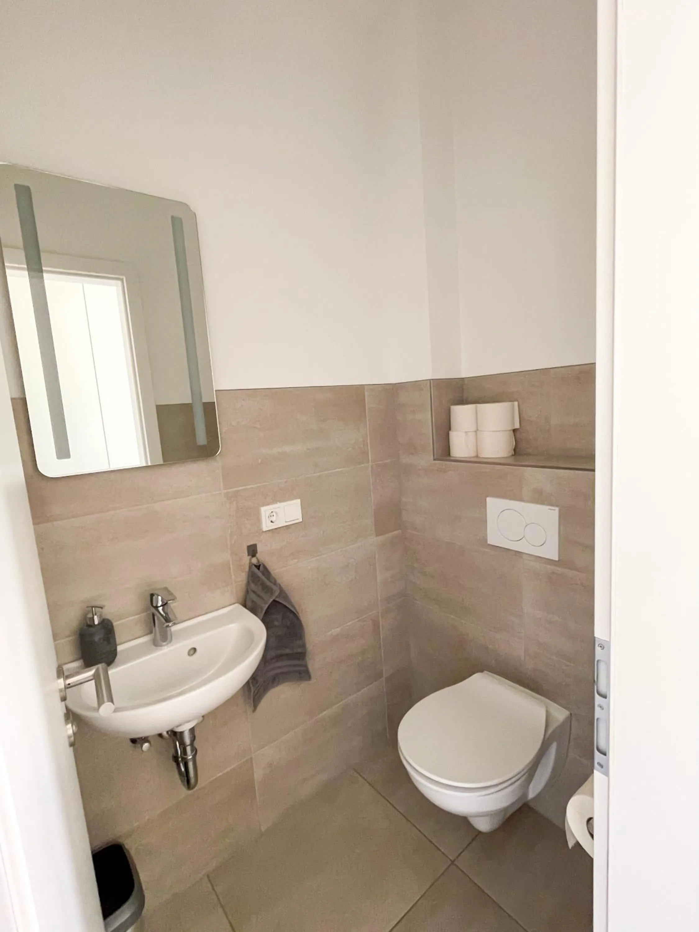 Toilet in Herberge Hof Armada