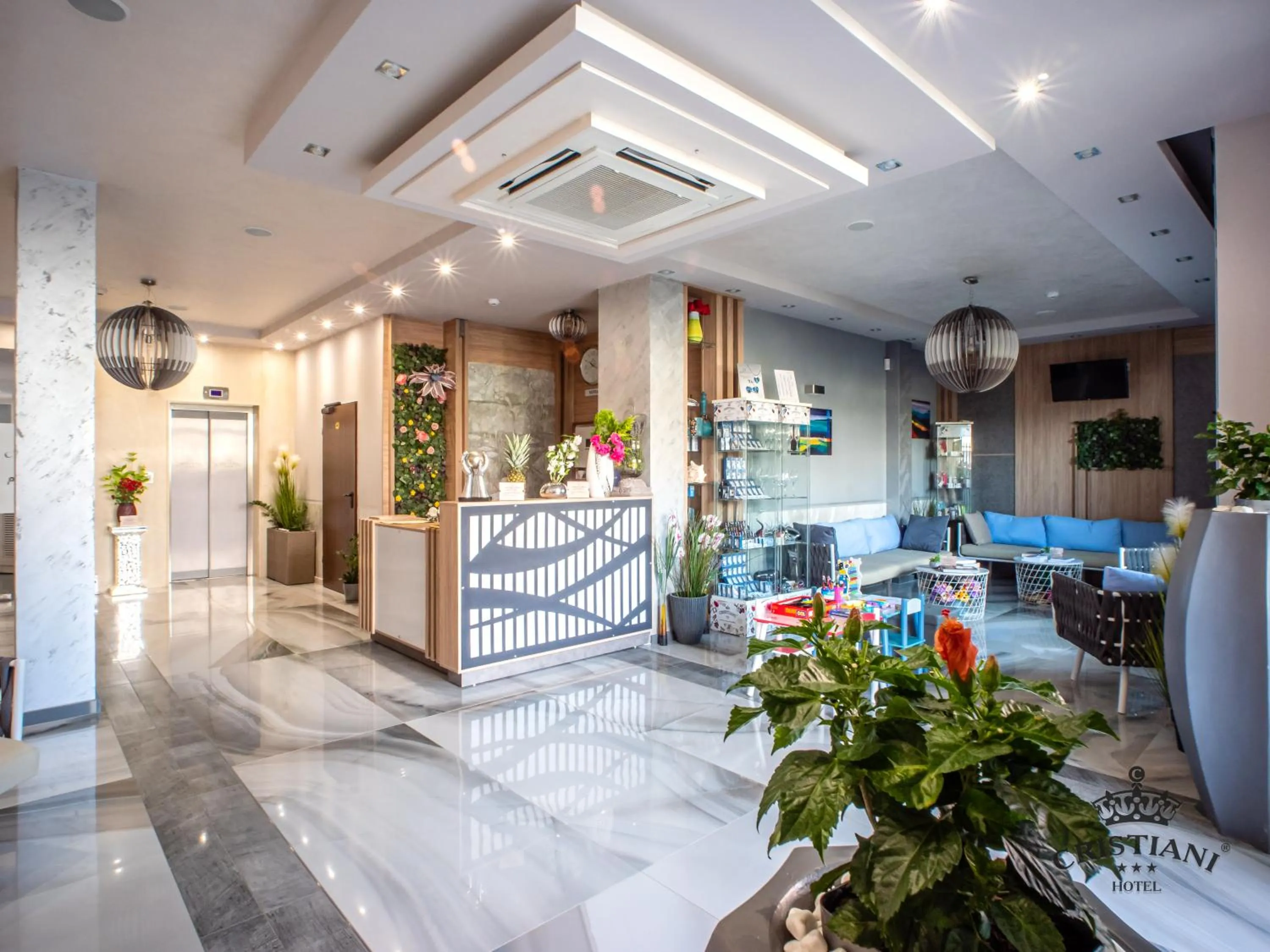 Lobby or reception in Cristiani Hotel Sozopol