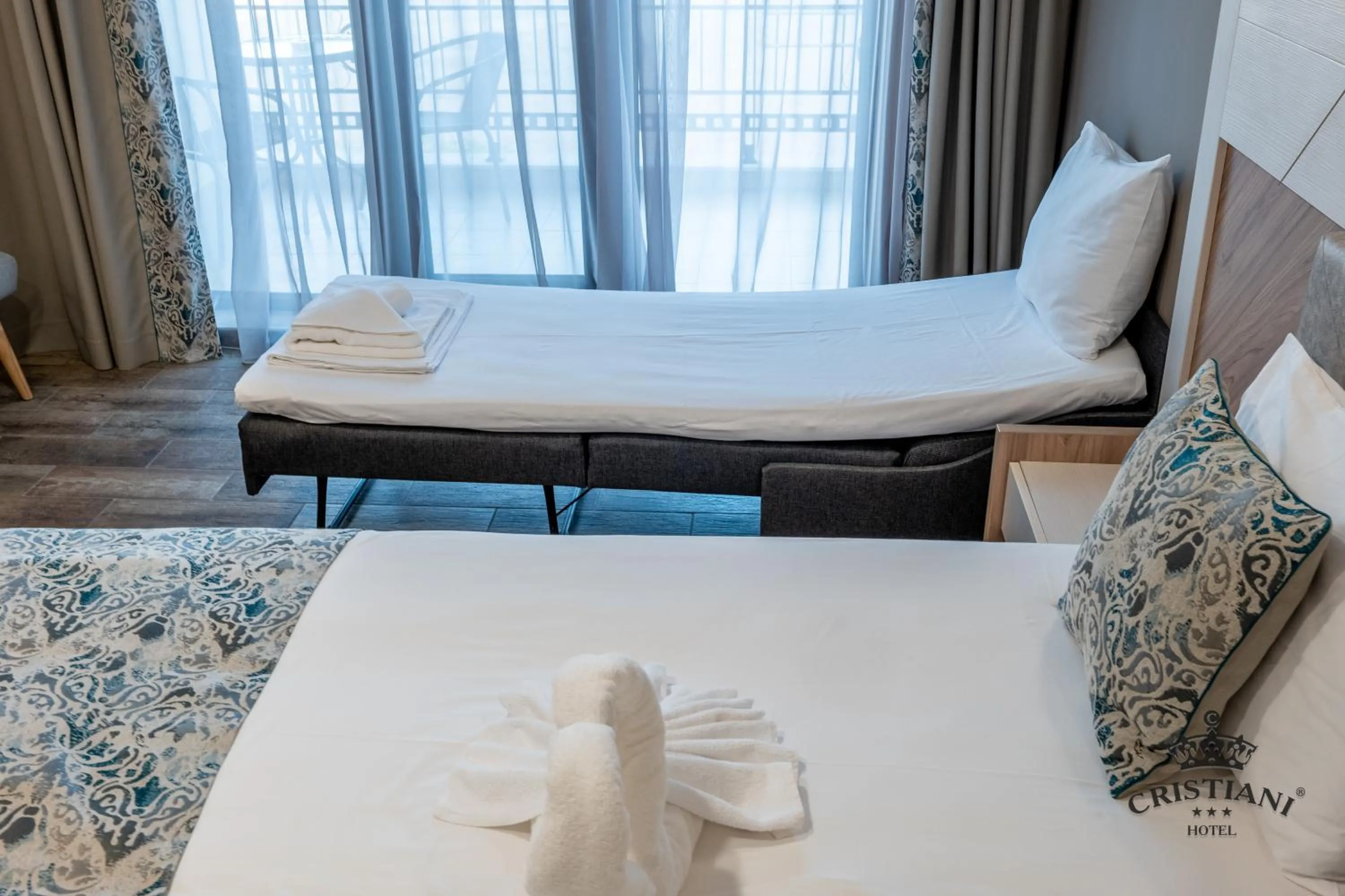 Bed in Cristiani Hotel Sozopol