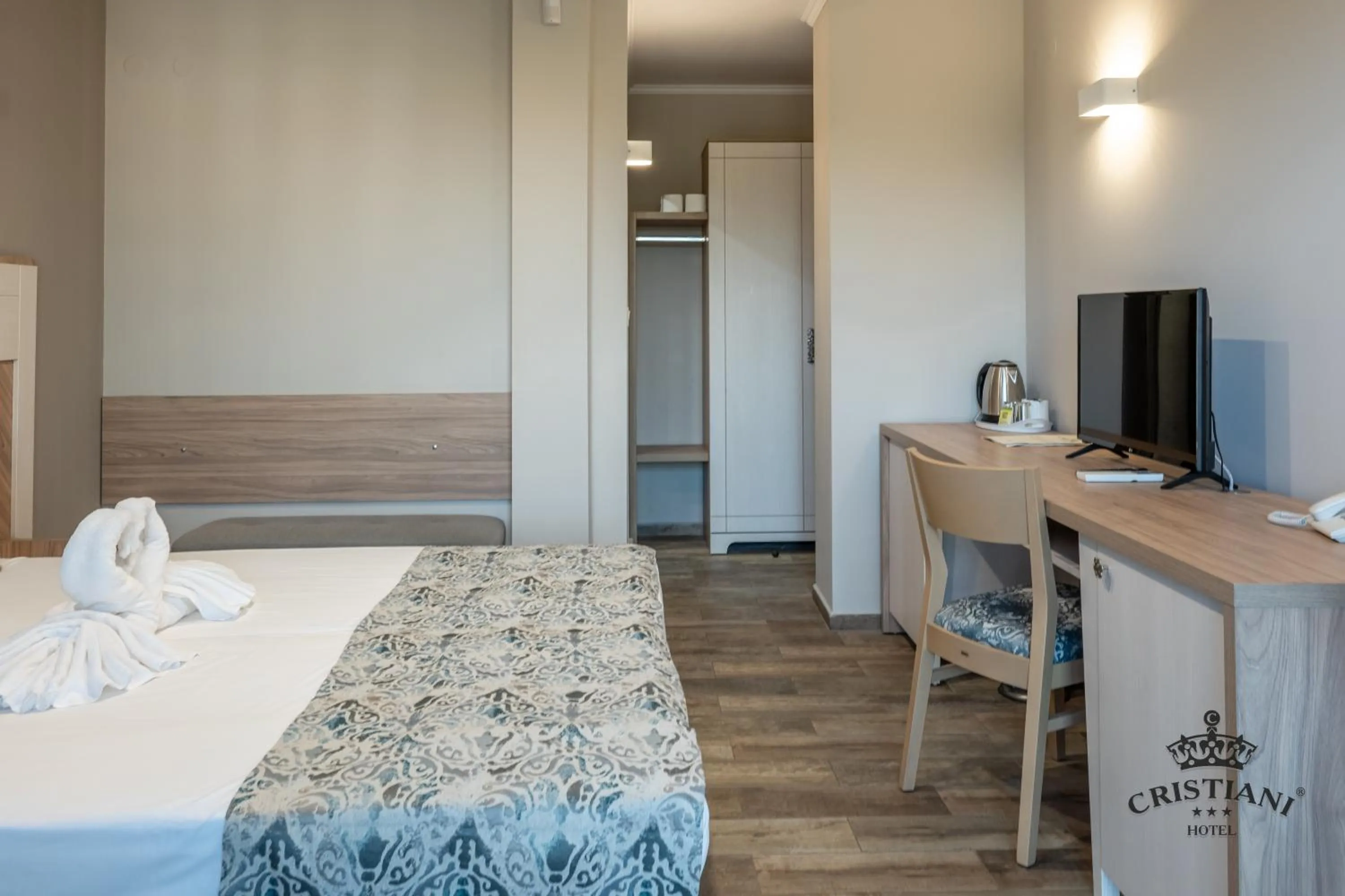 Bed in Cristiani Hotel Sozopol