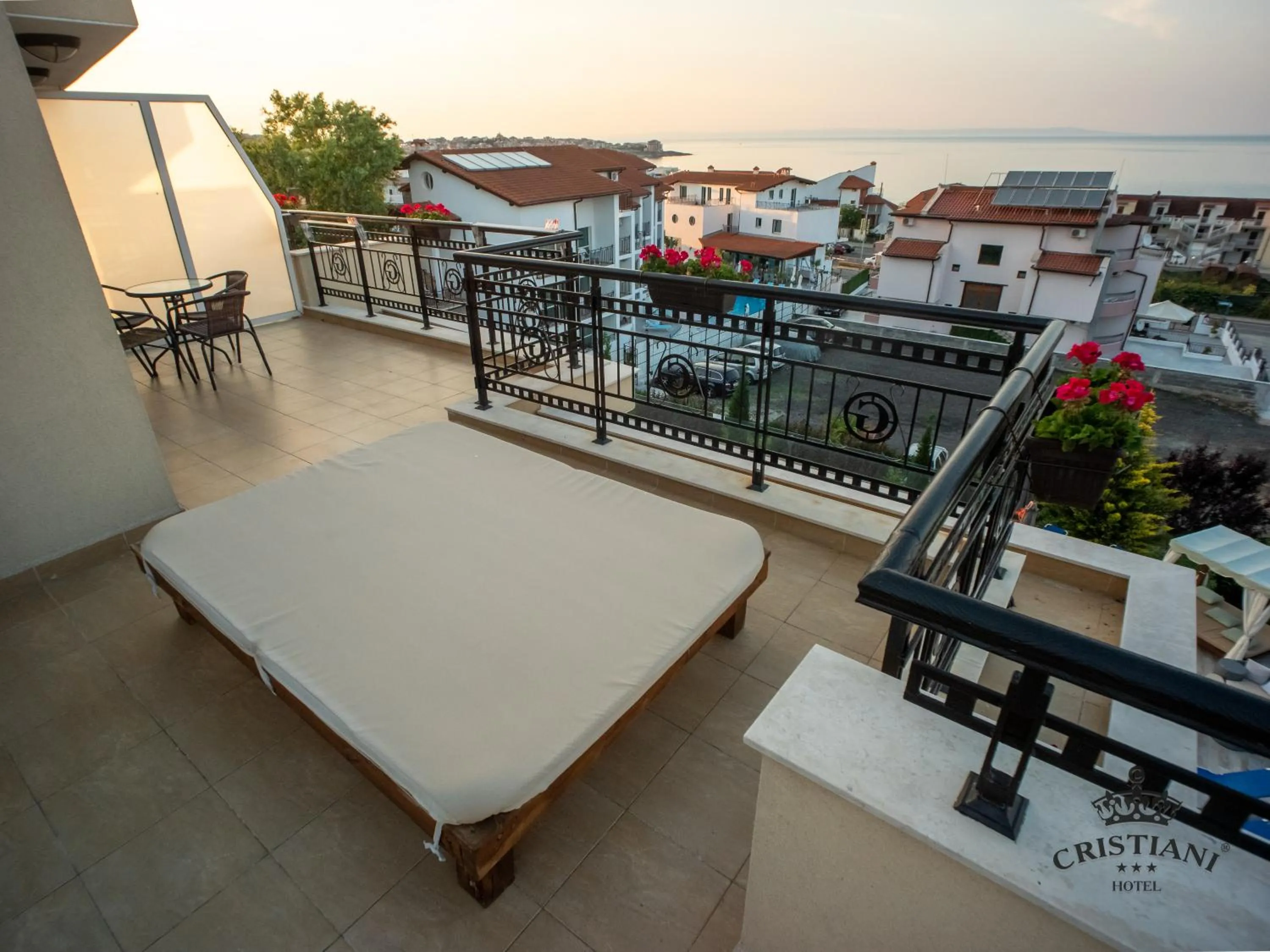 Balcony/Terrace in Cristiani Hotel Sozopol