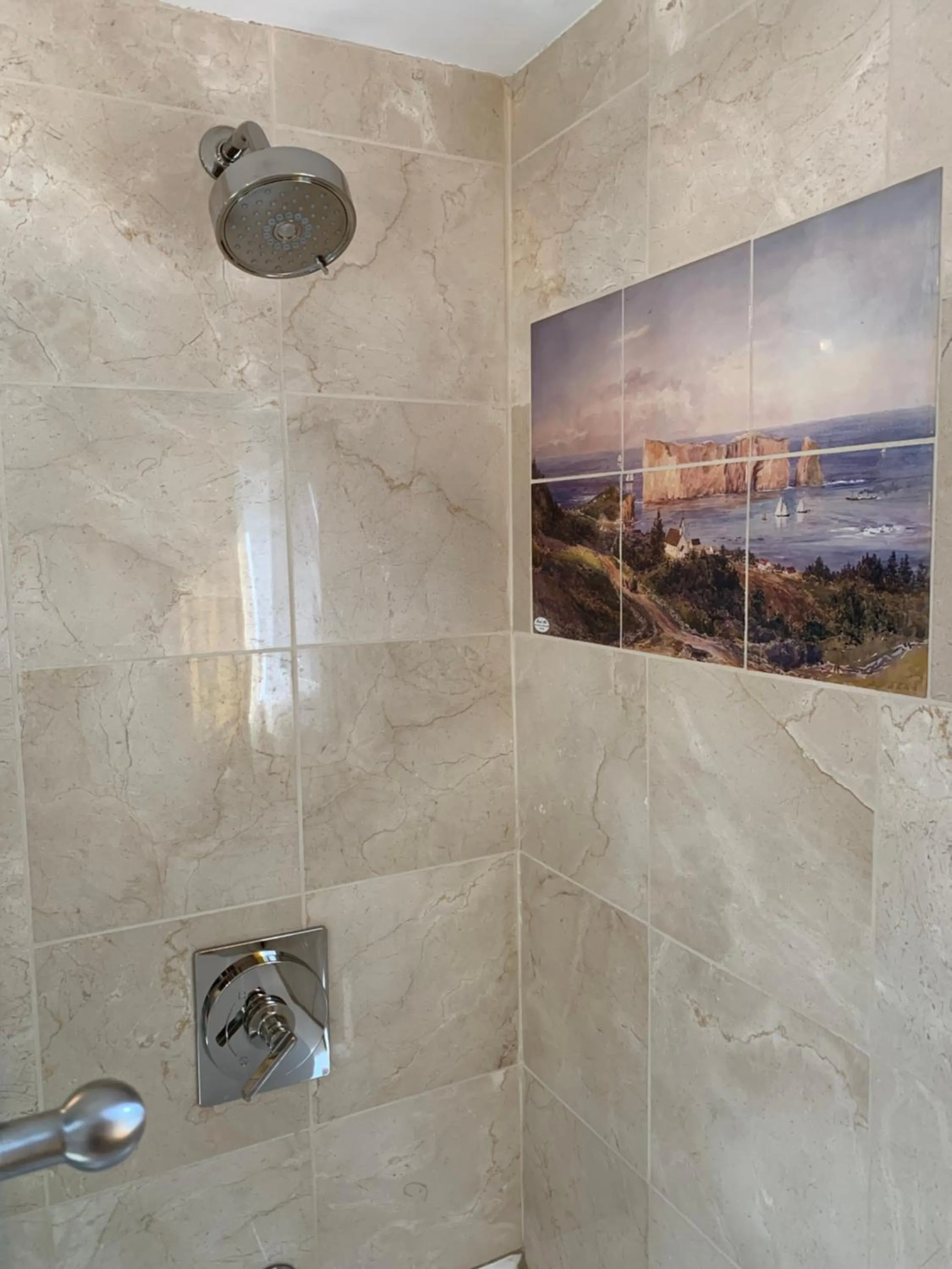 Bathroom in Au Pic de l'Aurore Motel-Chalets