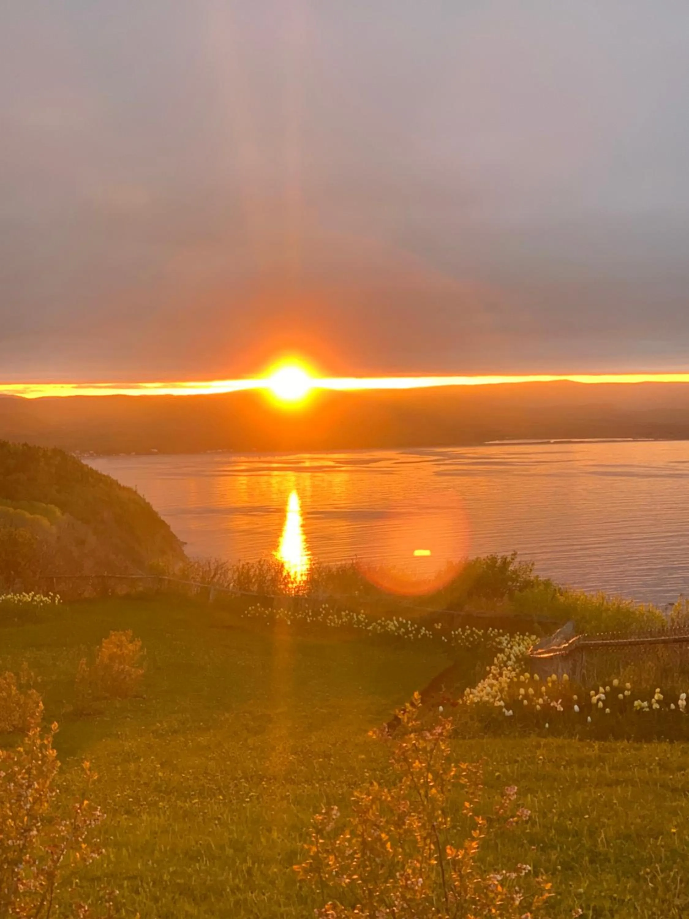 Sunset in Au Pic de l'Aurore Motel-Chalets