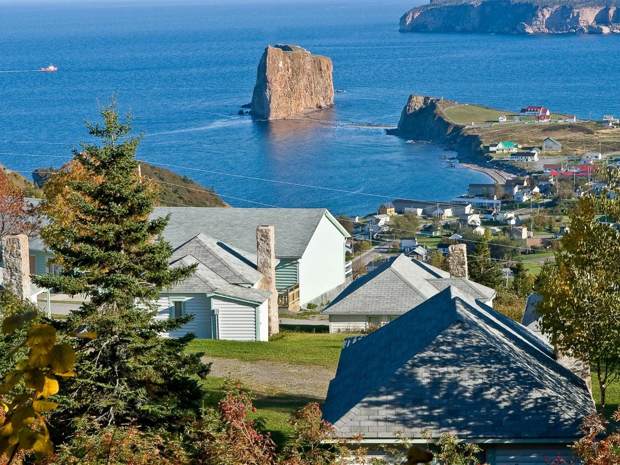 Bird's eye view in Au Pic de l'Aurore Motel-Chalets