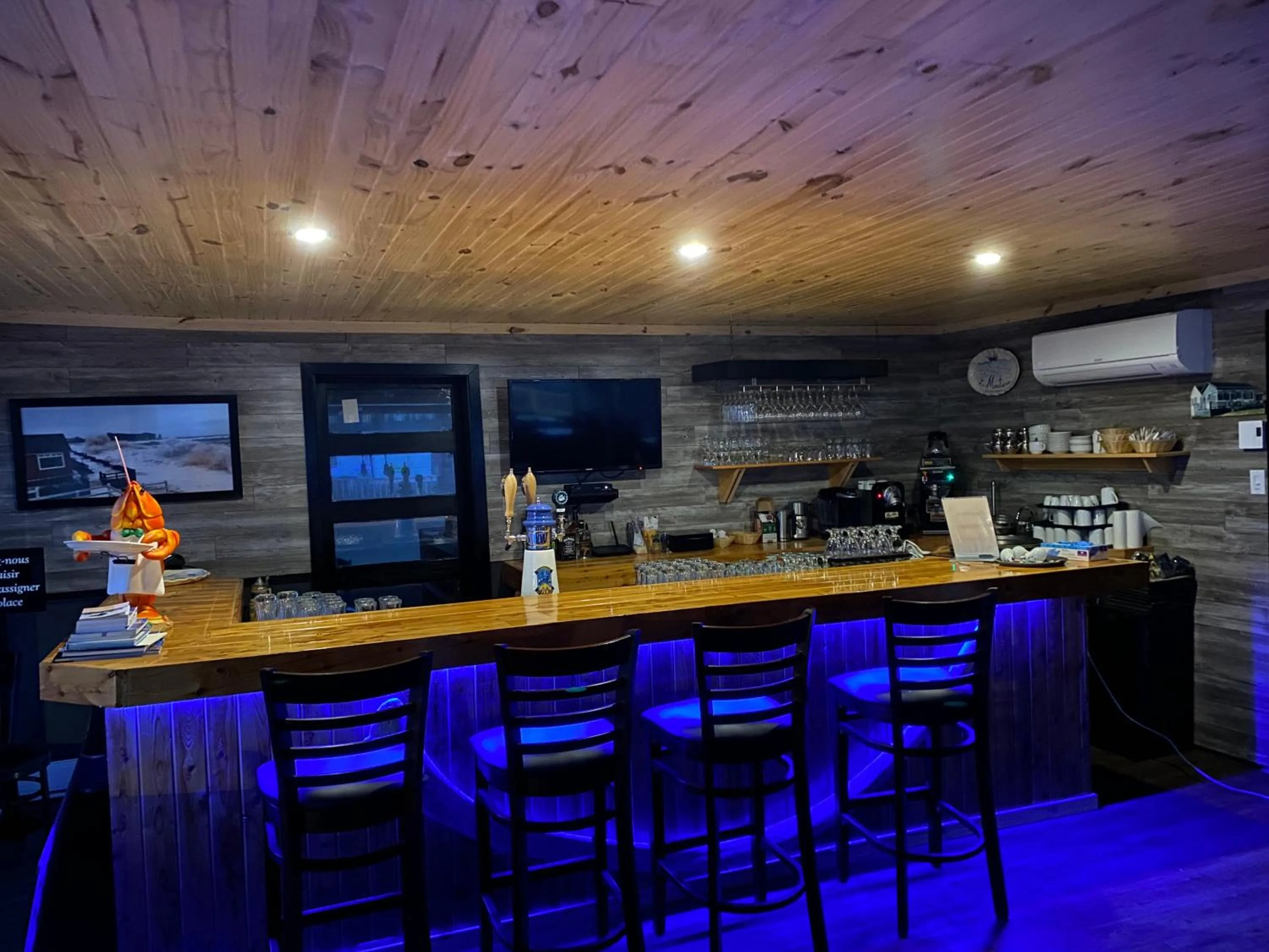 Lounge or bar in Hotel-Motel Fleur de Lys