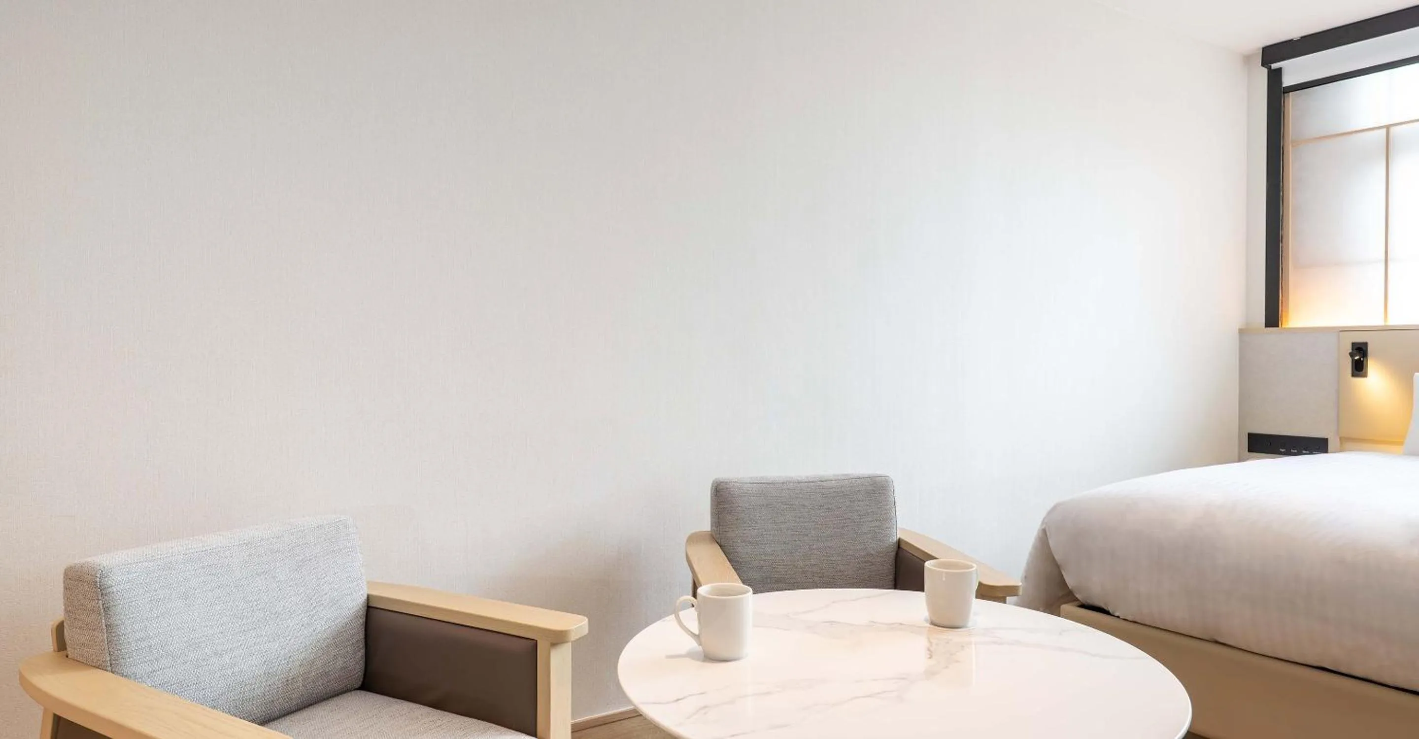 Photo of the whole room, Bed in Heian No Mori Kyoto