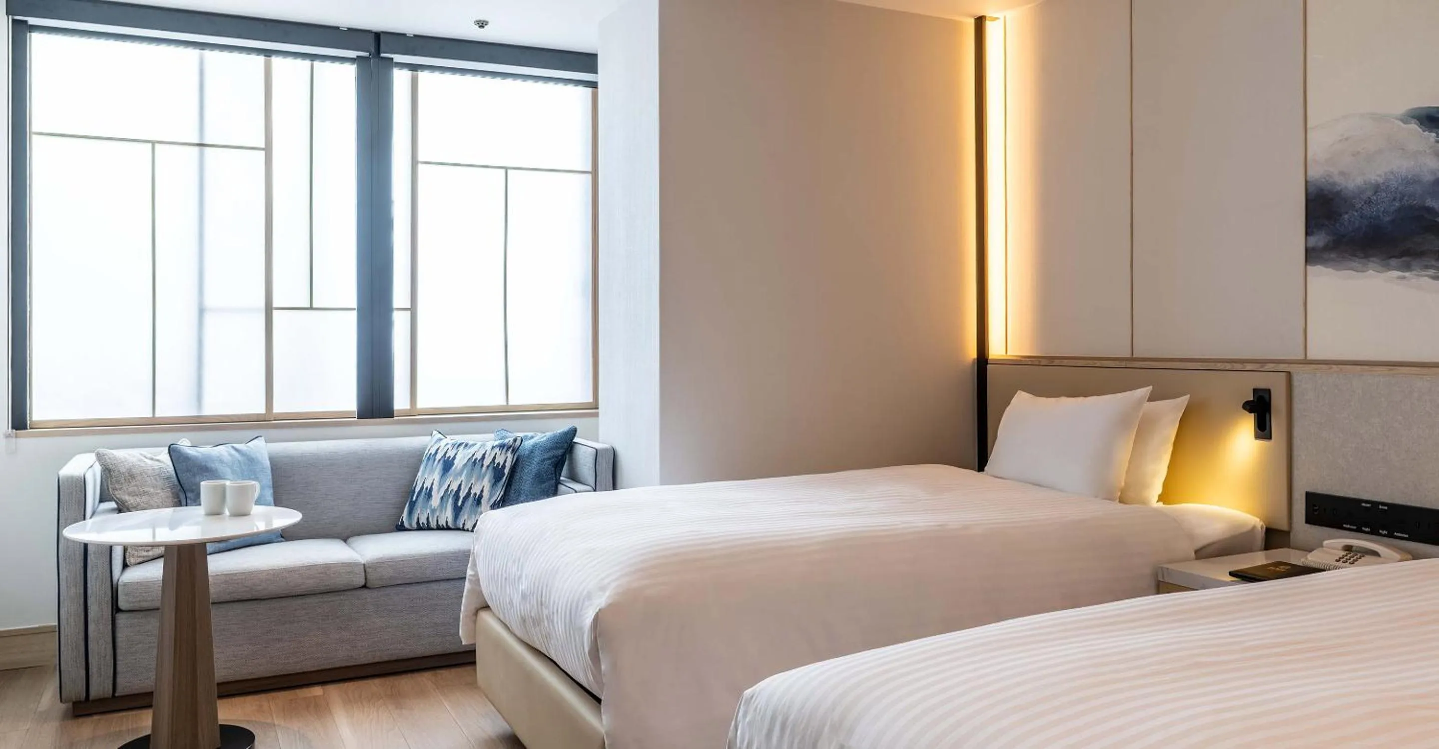 Photo of the whole room, Bed in Heian No Mori Kyoto