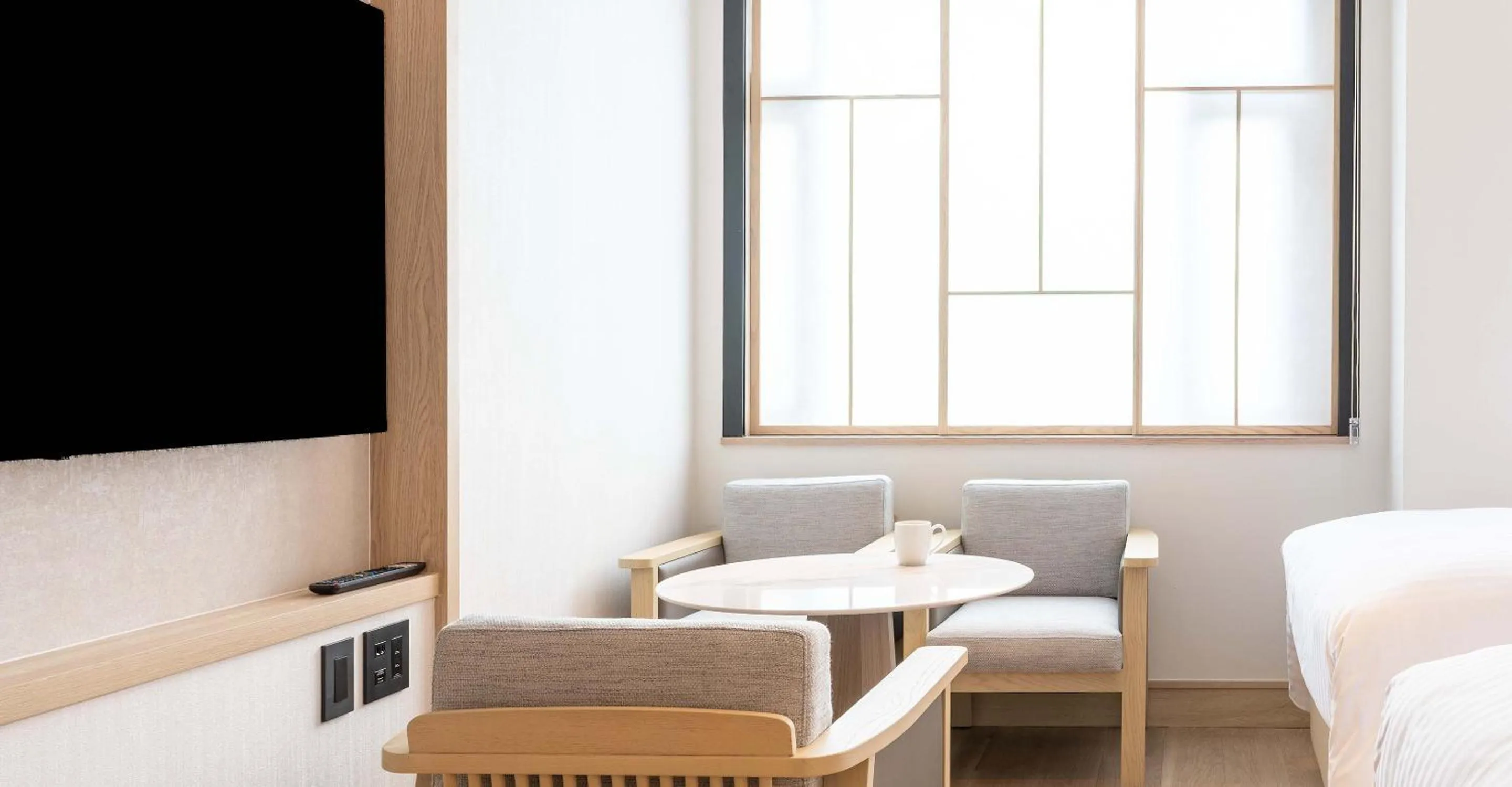 Photo of the whole room, Bed in Heian No Mori Kyoto