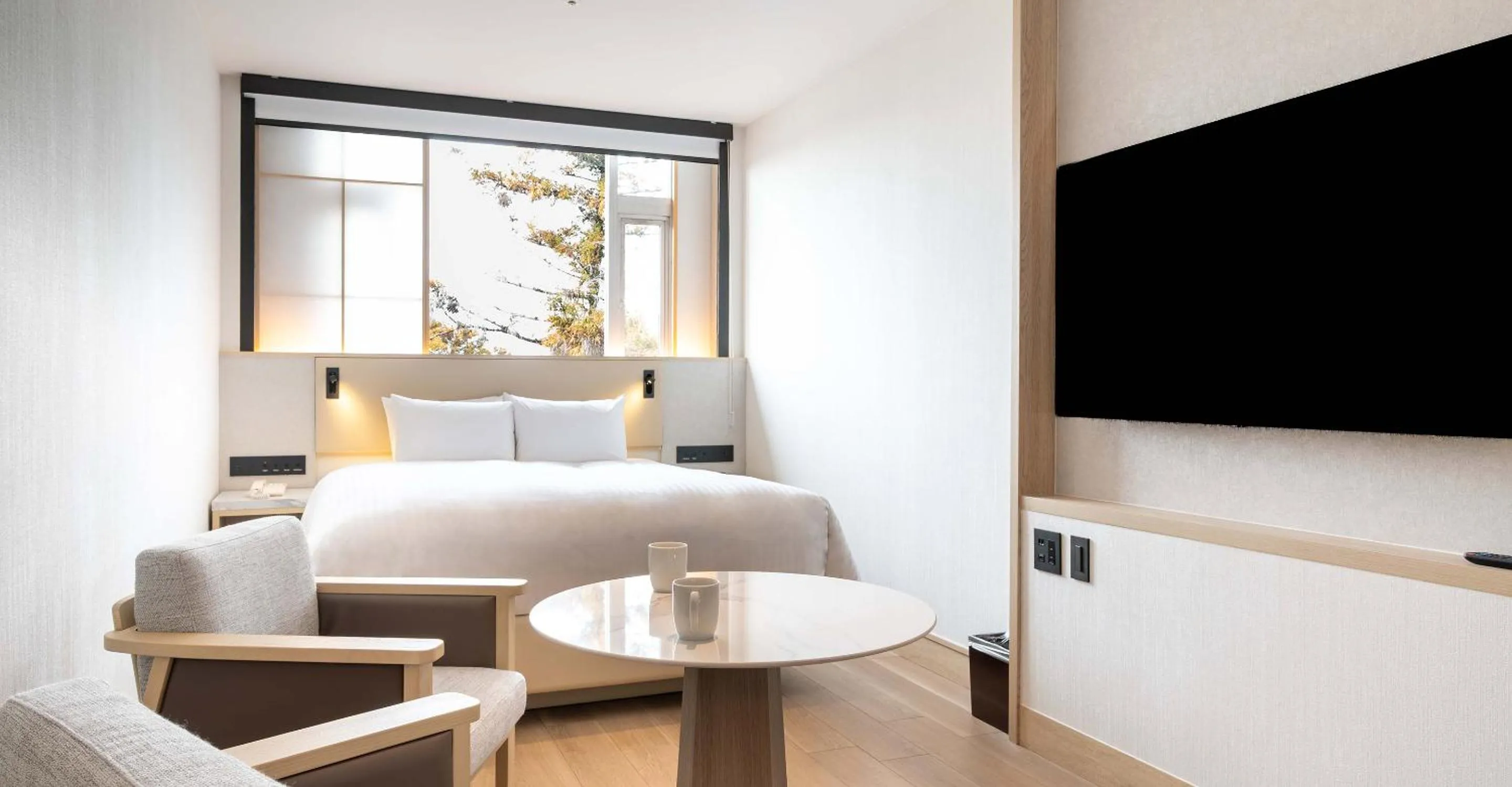 Photo of the whole room, Bed in Heian No Mori Kyoto