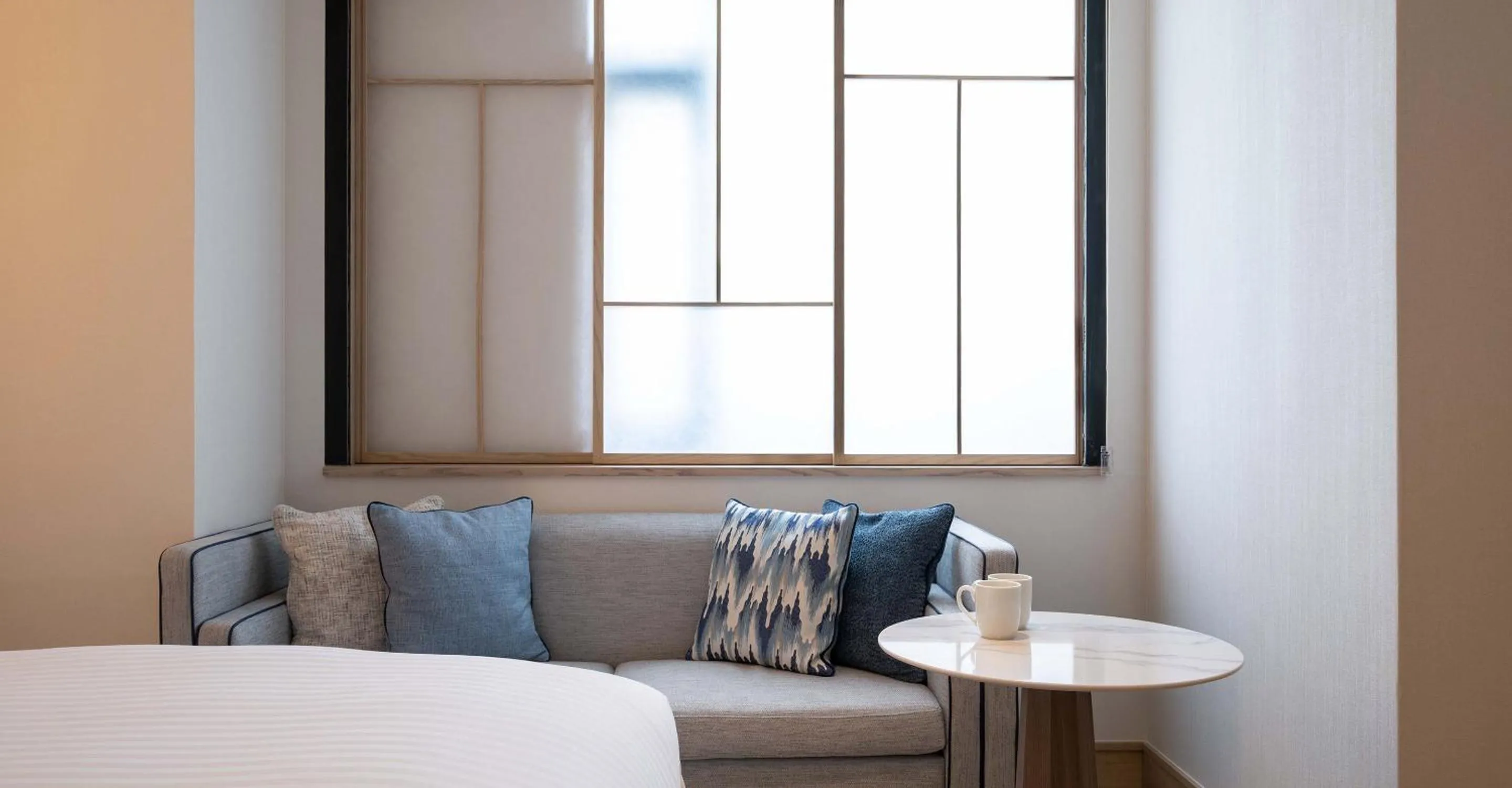 Photo of the whole room, Bed in Heian No Mori Kyoto