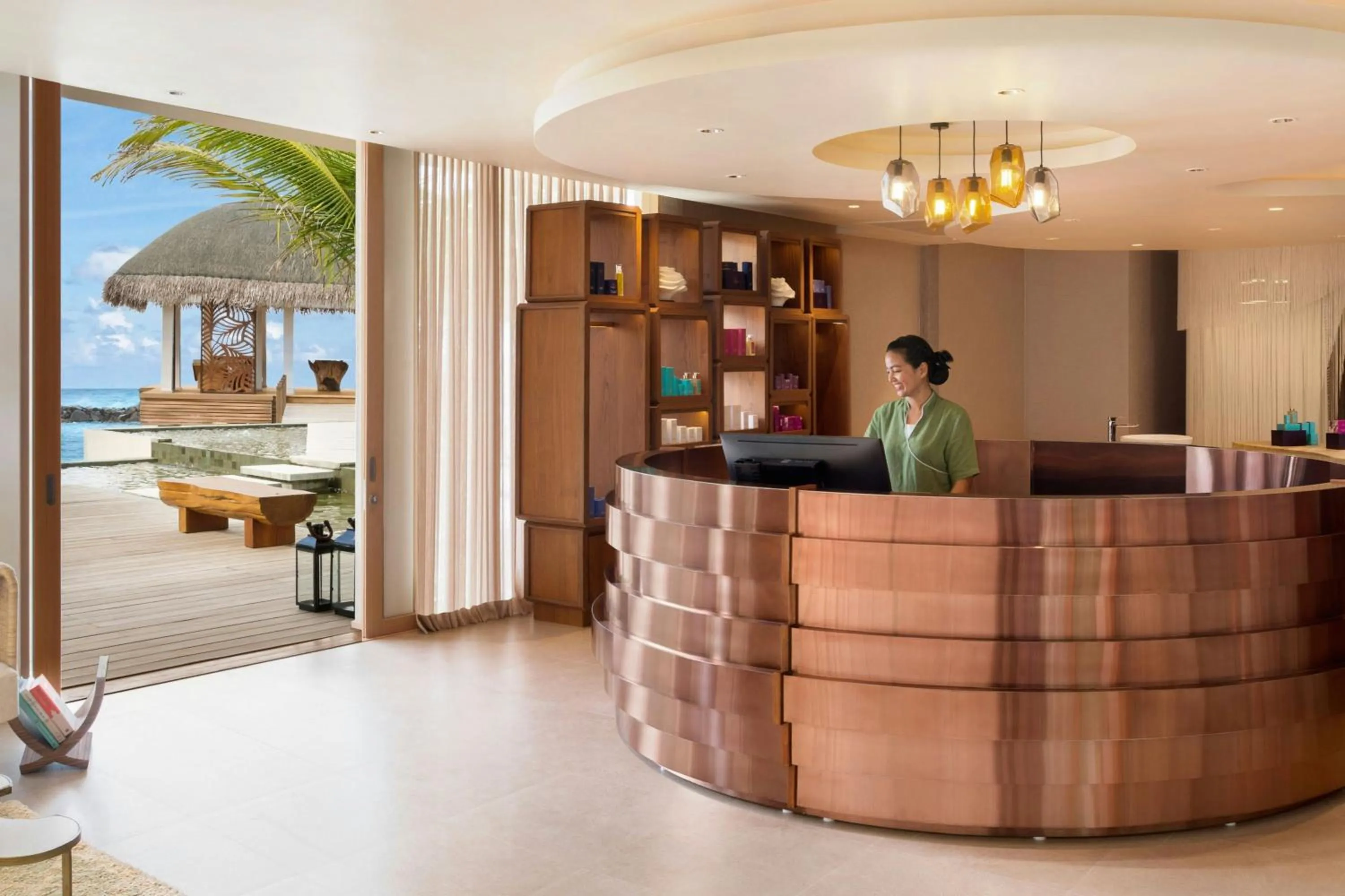 Lobby or reception in JW Marriott Maldives Resort & Spa