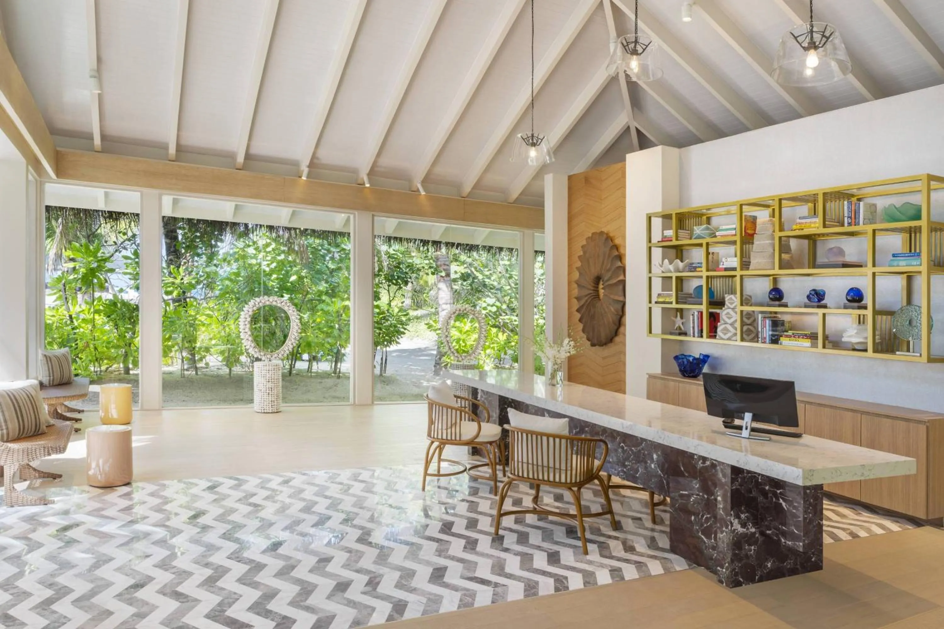 Lobby or reception in JW Marriott Maldives Resort & Spa