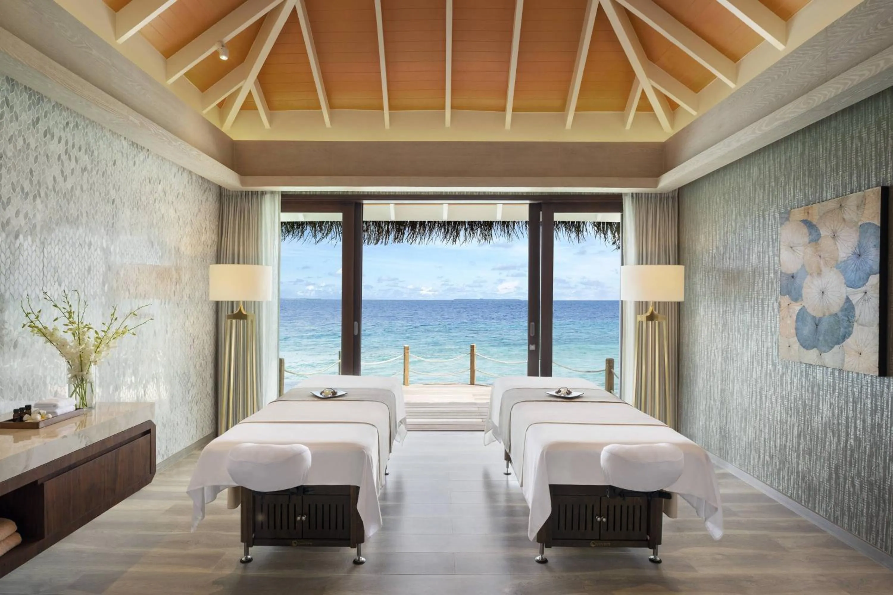 Spa and wellness centre/facilities, Bed in JW Marriott Maldives Resort & Spa