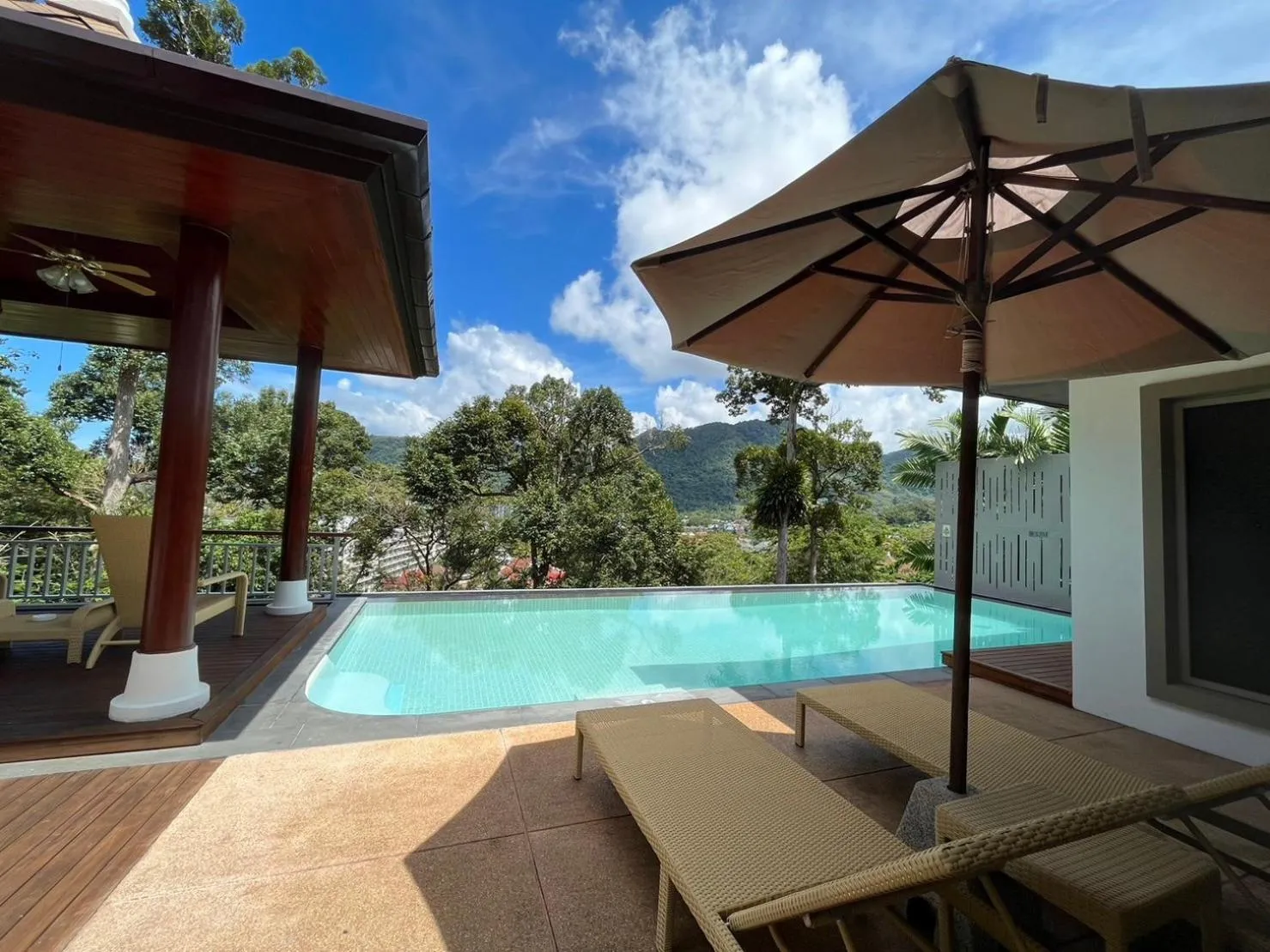 Pool view in Villa Tantawan Resort - Private Pool Villas