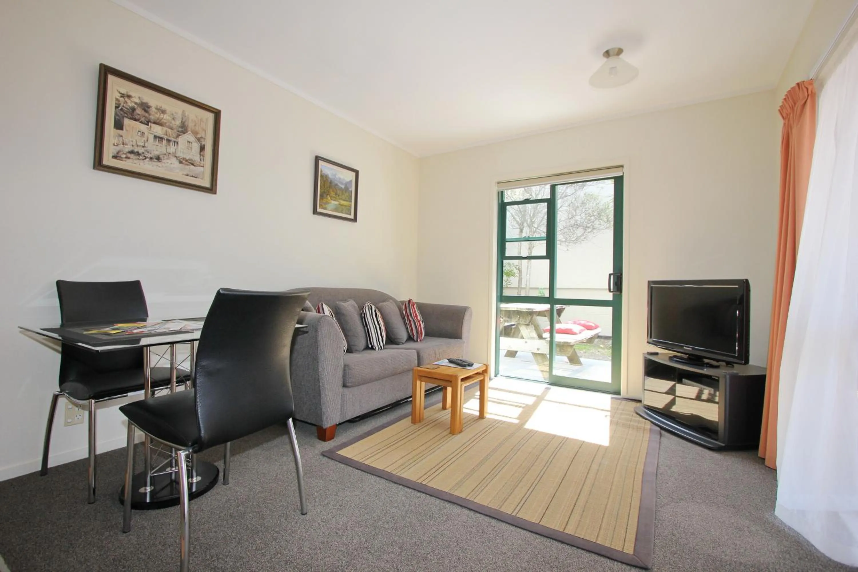 Living room in Blue Marlin Apartments