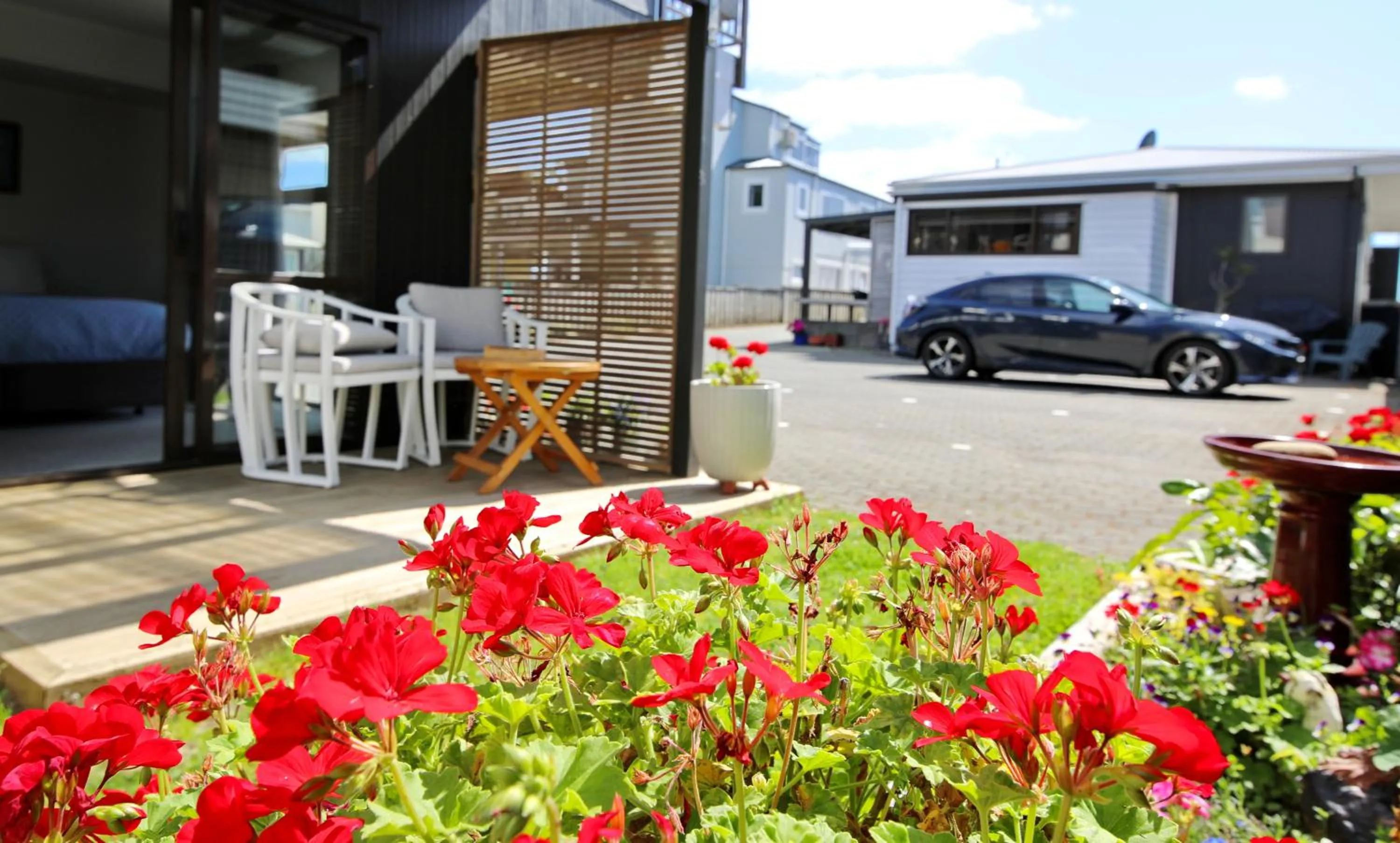 Patio in Blue Marlin Apartments