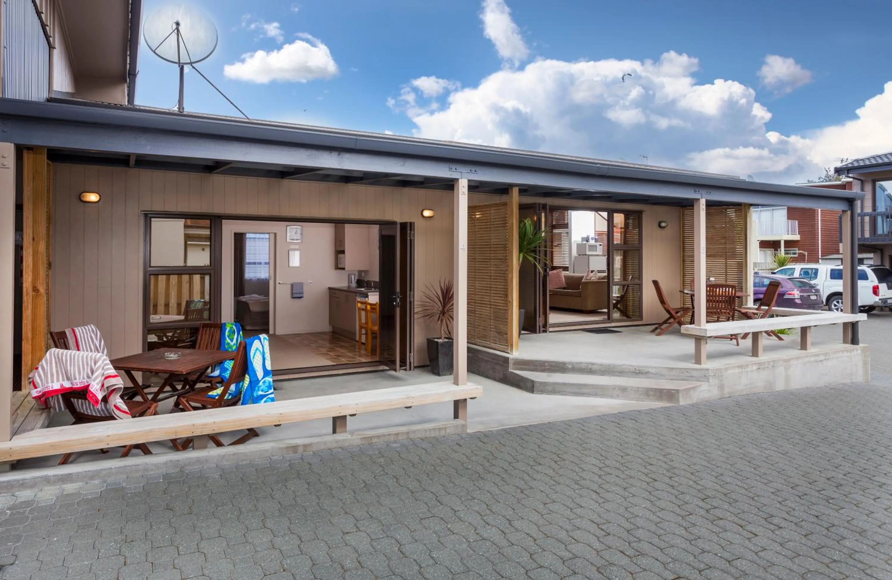 Patio in Blue Marlin Apartments