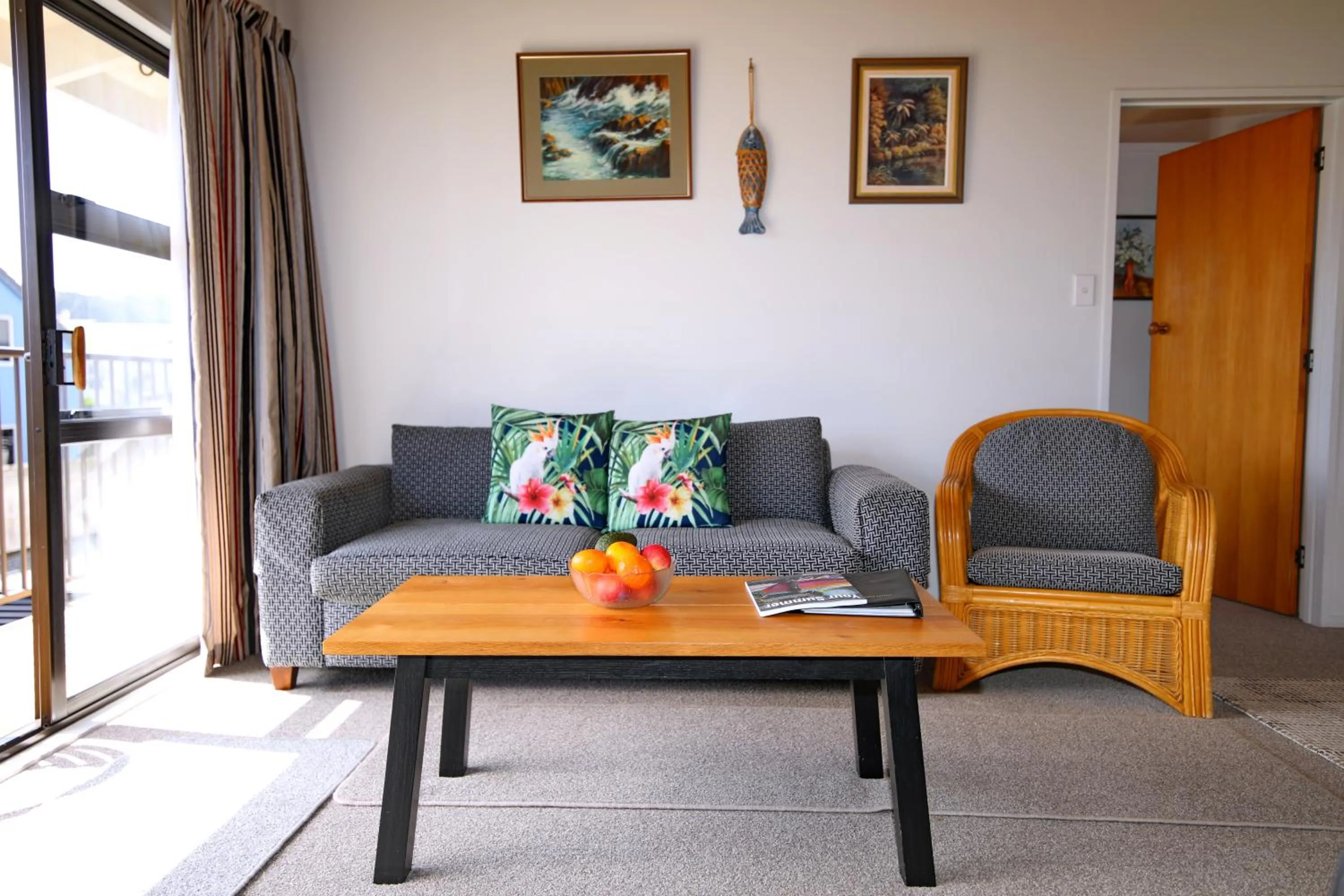 Seating area in Blue Marlin Apartments