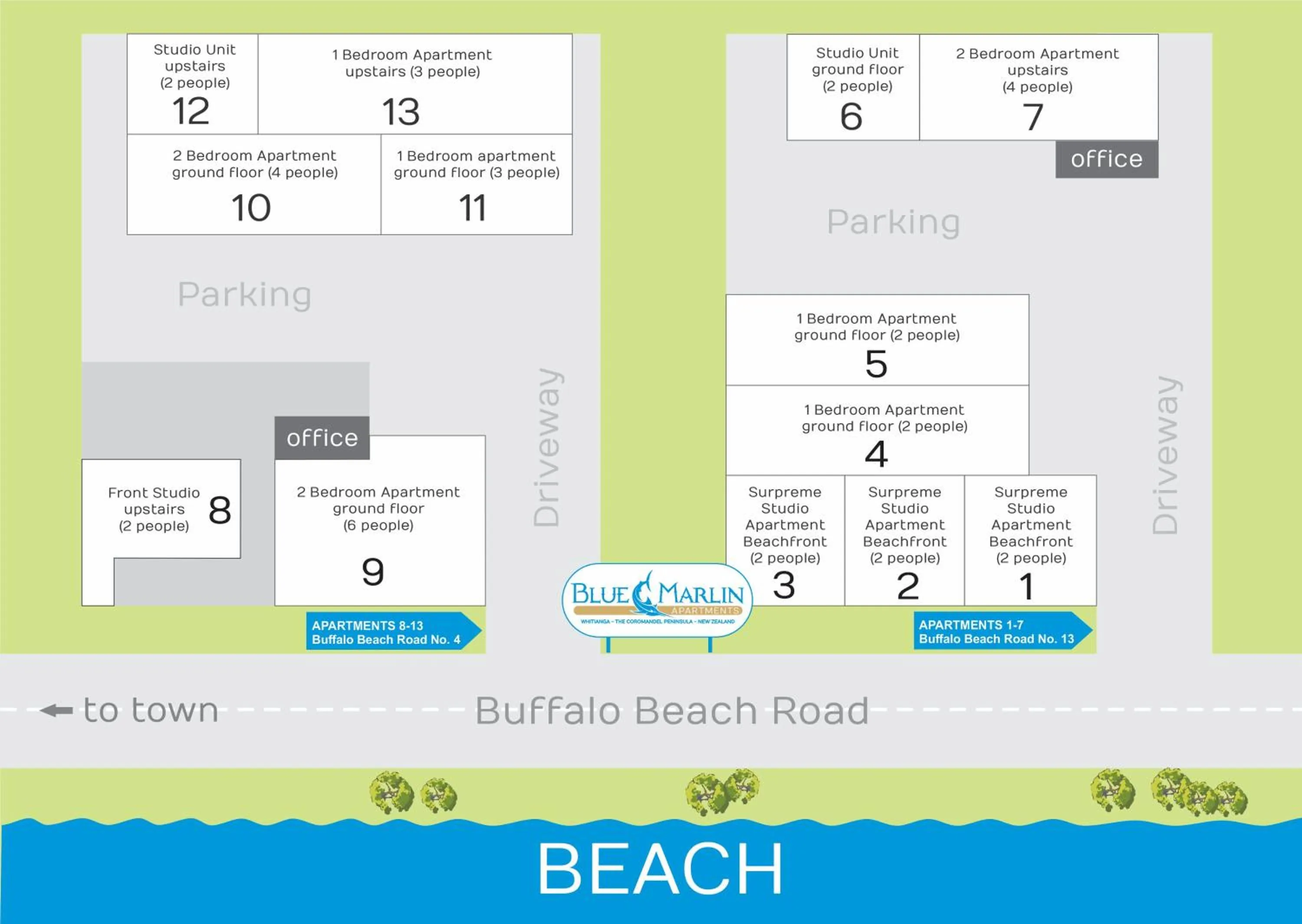 Property building in Blue Marlin Apartments