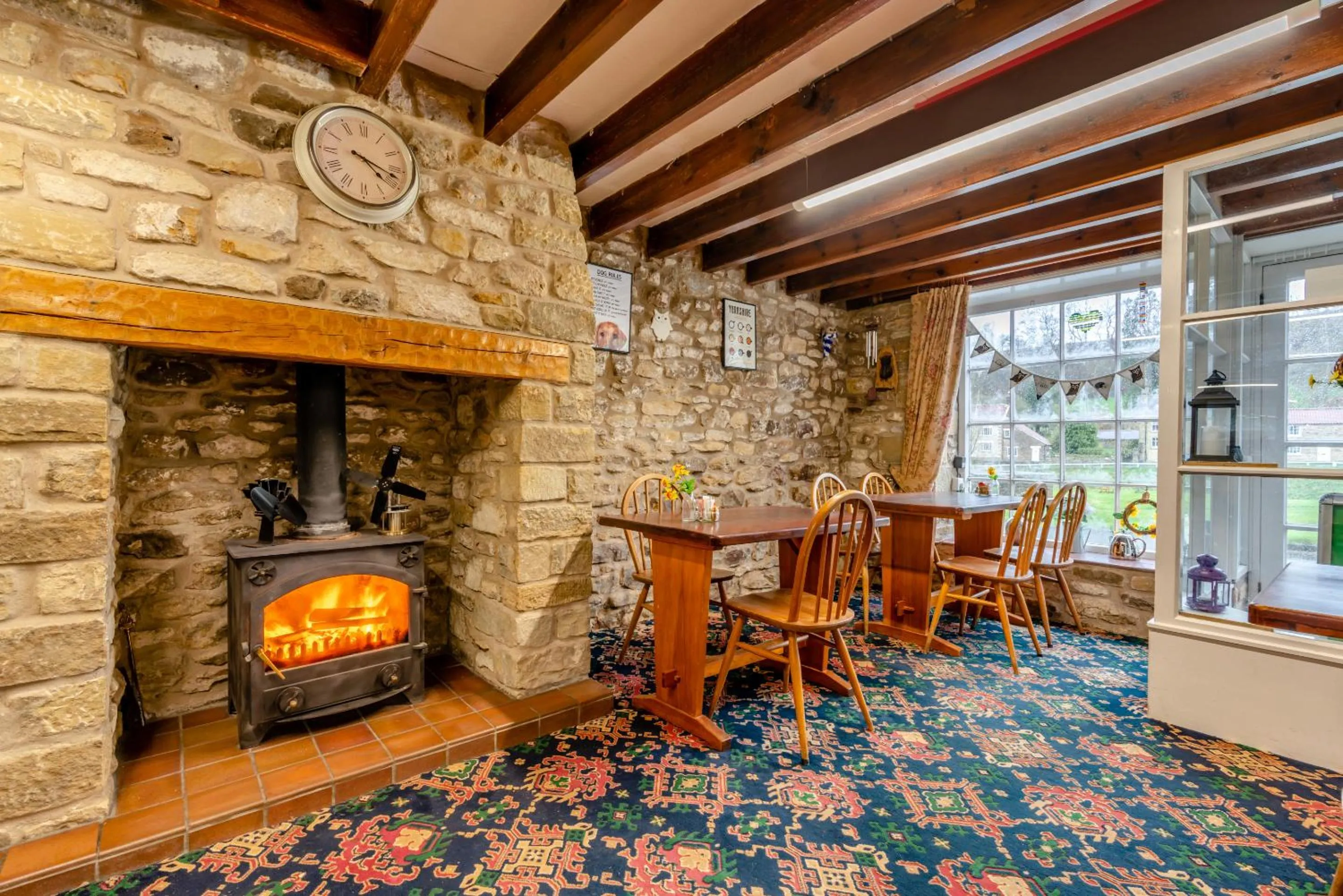 Dining area in The Barn Guest House and Tearoom