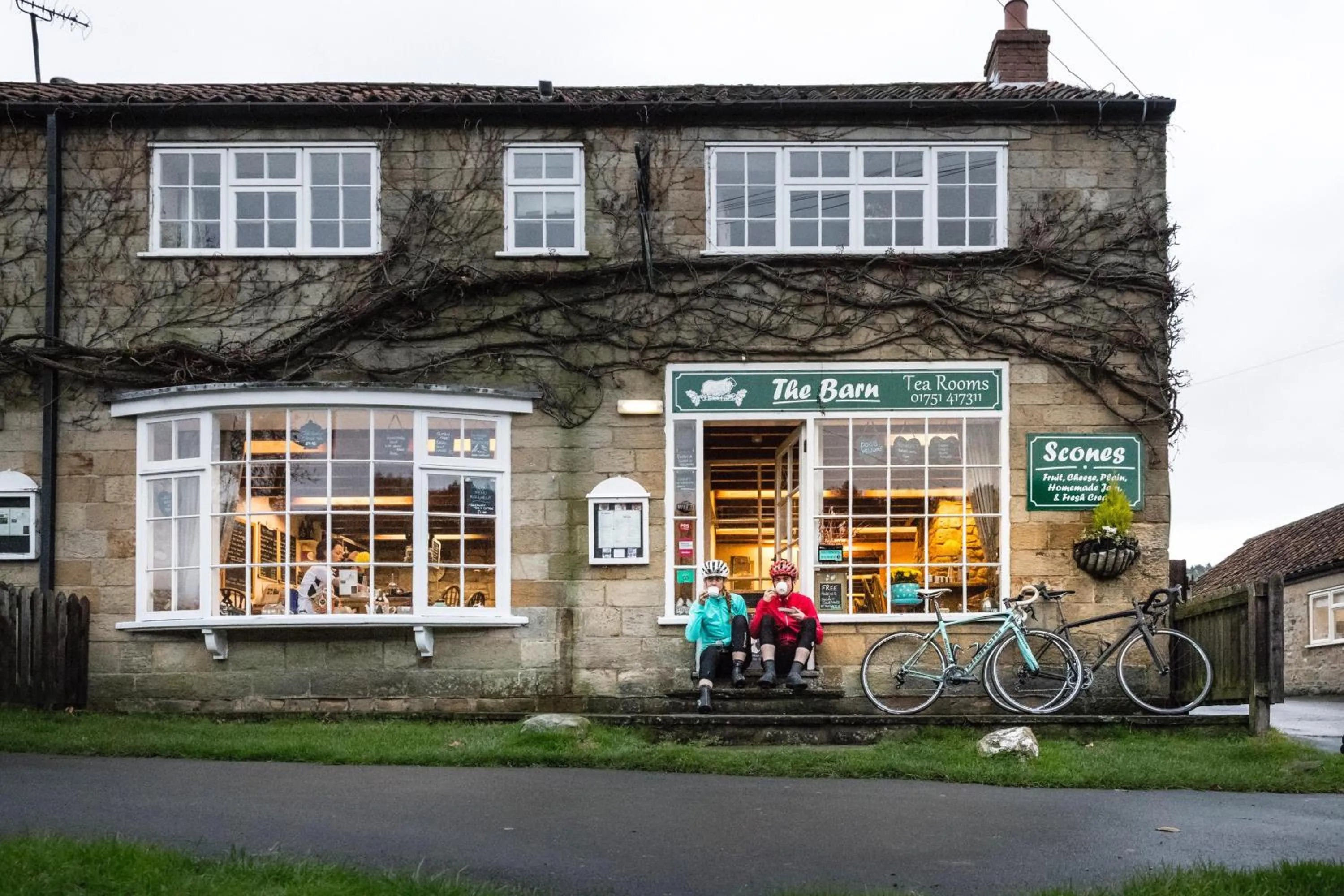 Facade/entrance in The Barn Guest House and Tearoom