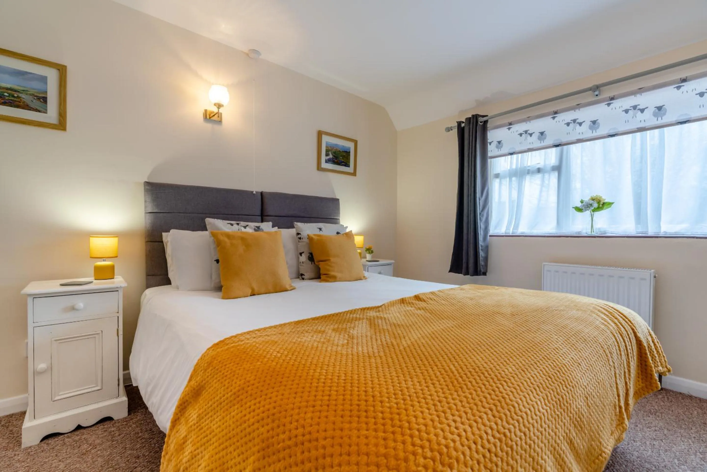 Bedroom, Bed in The Barn Guest House and Tearoom