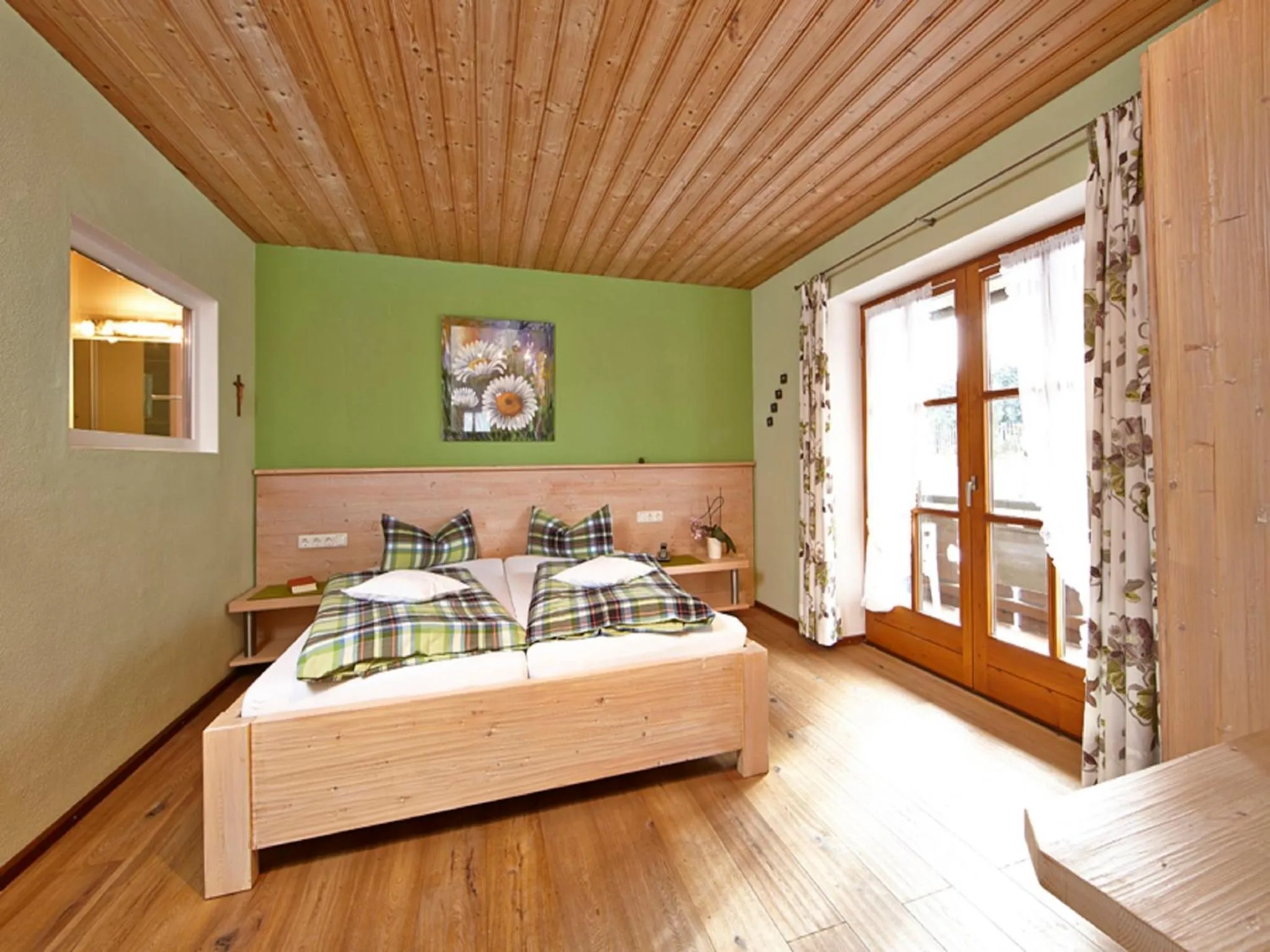 Balcony/Terrace, Bed in Hotel am Wiesenhang - Garni