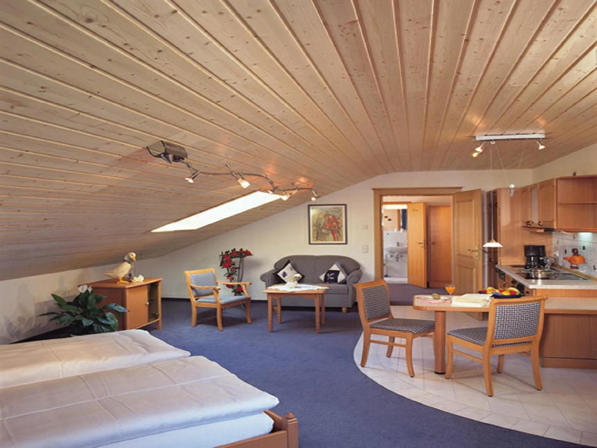 Shower, Bed in Hotel am Wiesenhang - Garni