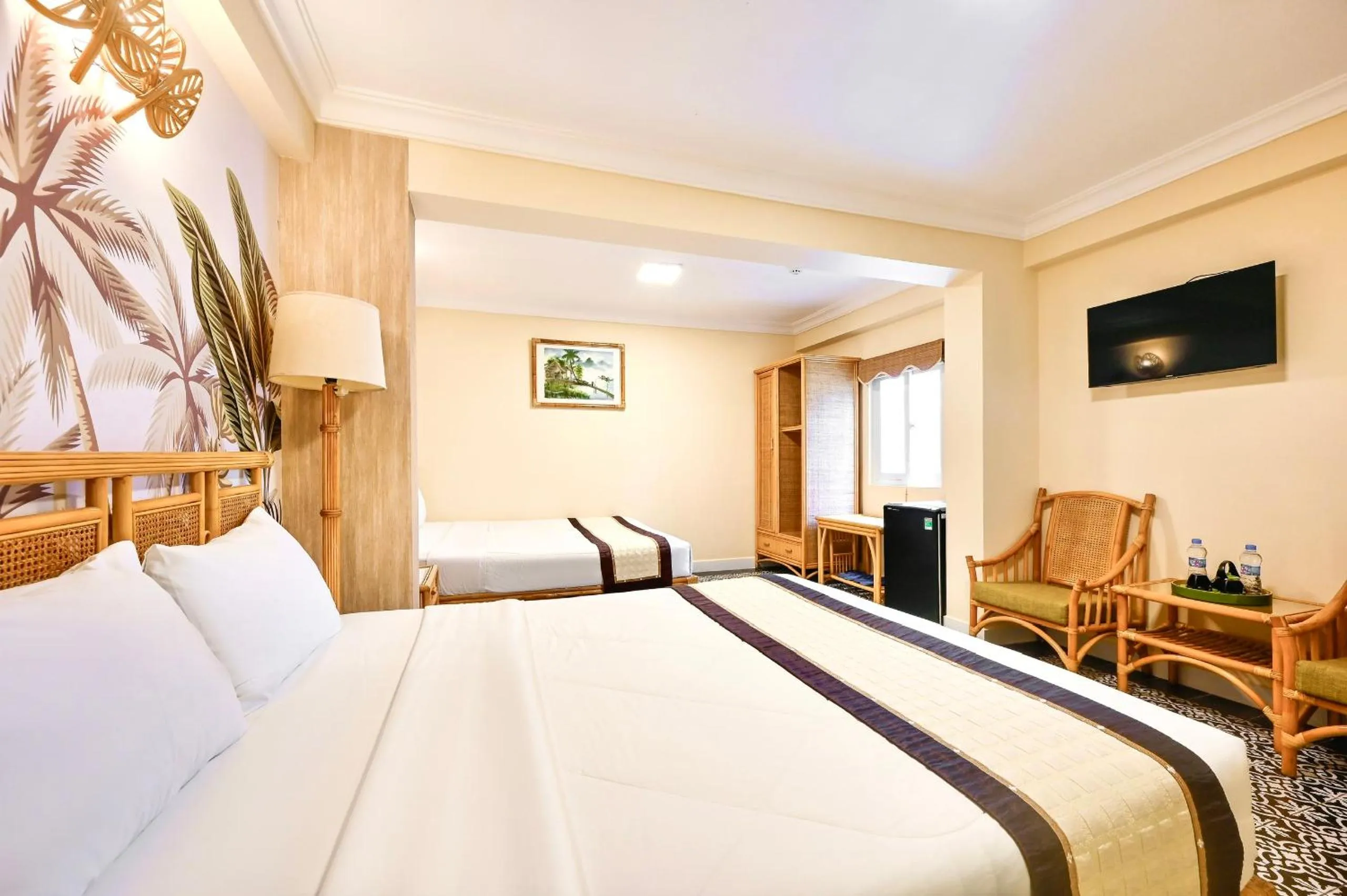 Bed in Spring House Saigon central park