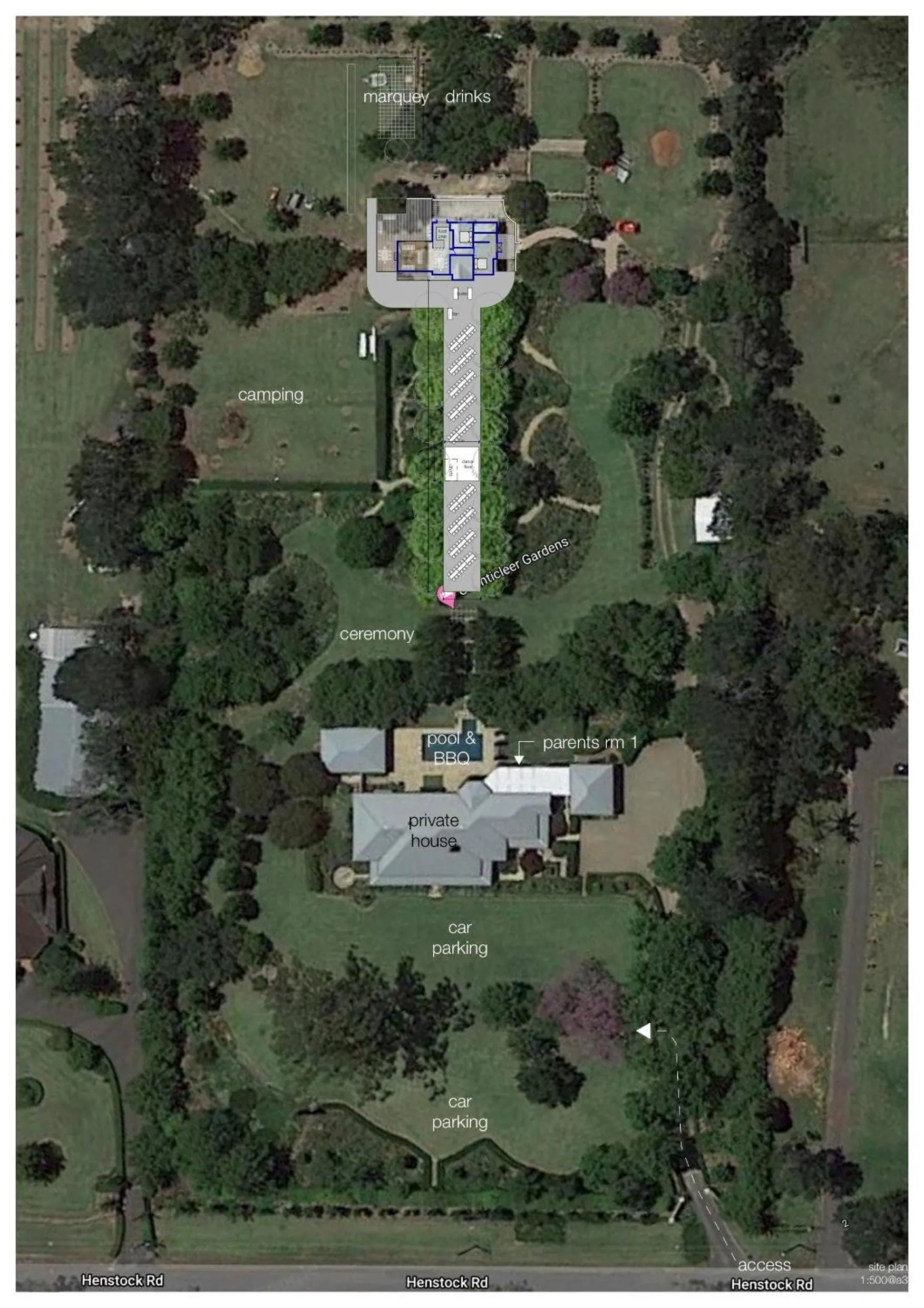 Property building in Chanticleer Gardens Barn cottage with a Pool